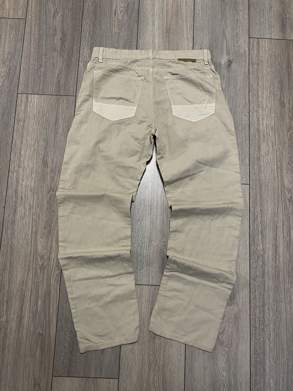 Trussardi Trussardi Jeans Beige Pants Italy Y2K Old Money Luxury Lampo Size US 32 / EU 48 - 2 Thumbnail