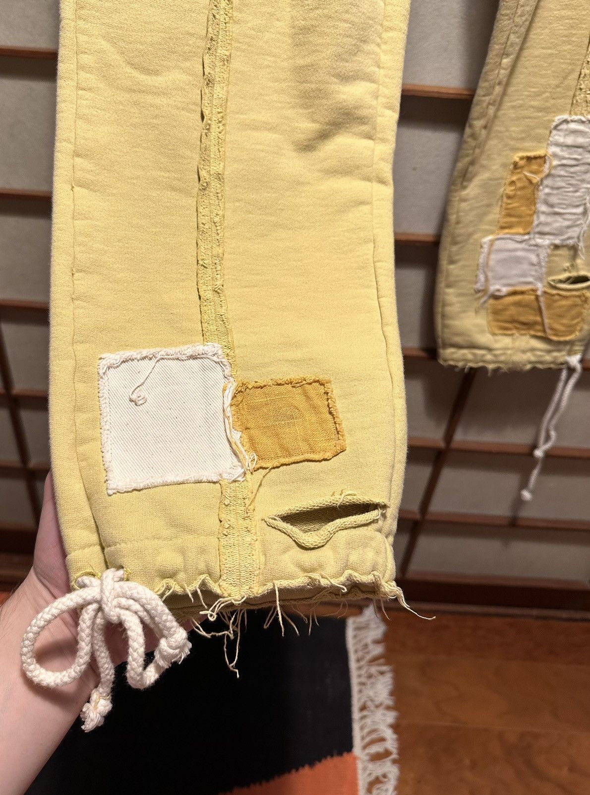 Val Kristopher Val Kristopher Patchwork Sweatpants Yellow Size US 32 / EU 48 - 5 Thumbnail