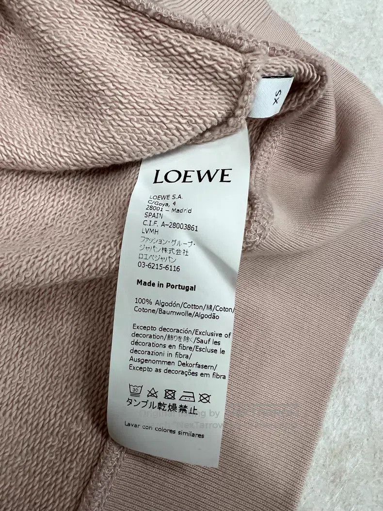Loewe Loewe Pink embroidered logo sweatshirt, 100% cotton Size XS / US 0-2 / IT 36-38 - 4 Thumbnail