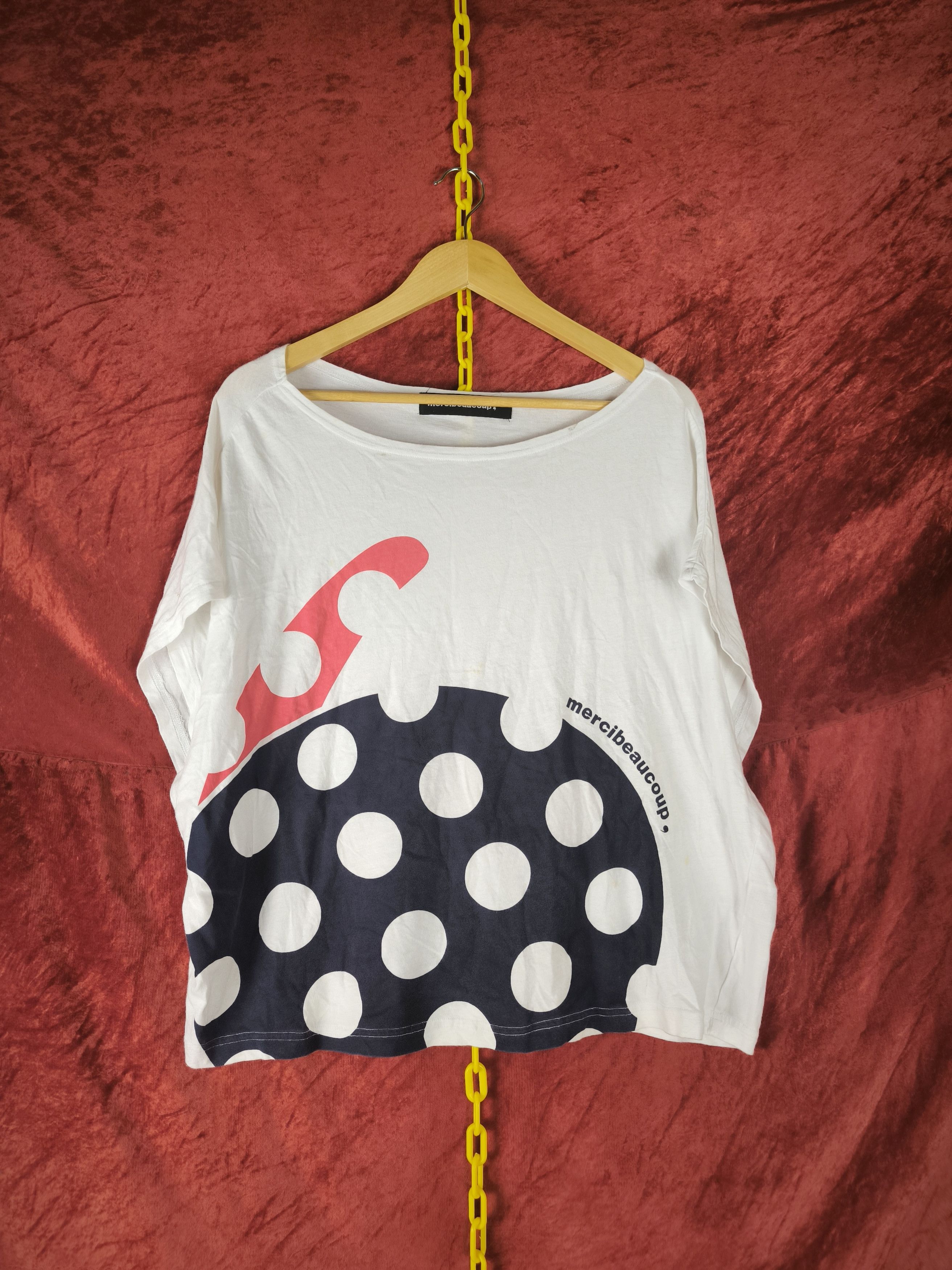Issey Miyake × Japanese Brand × mercibeaucoup Sleeve Short Polkadot Size XL / US 12-14 / IT 48-50 - 2 Thumbnail