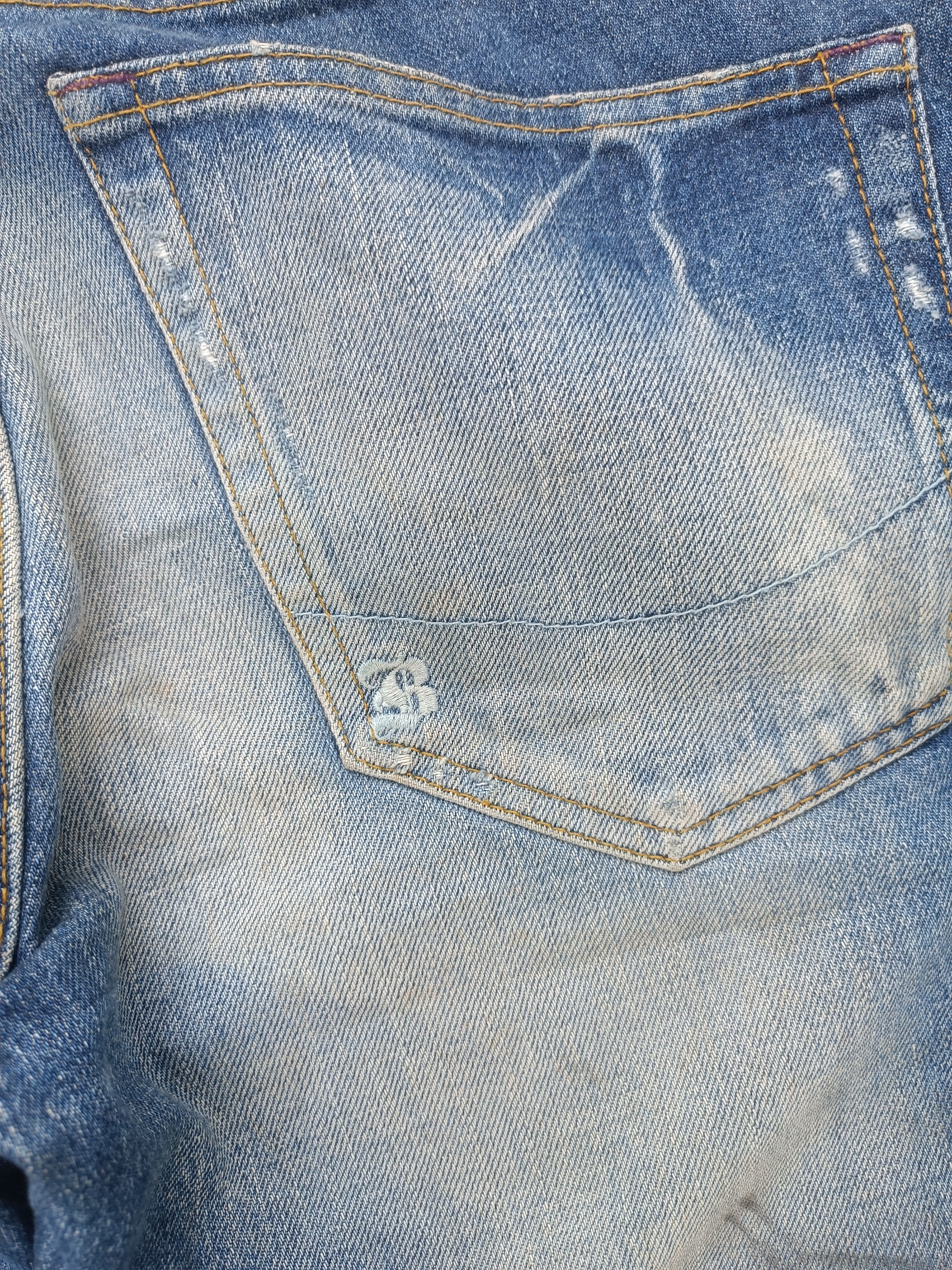 Japanese Brand Japanese Brand BAGARCH Selvedged Distressed Jeans E089 Size US 35 - 19 Thumbnail