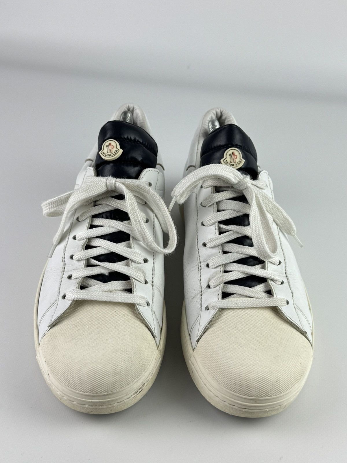 Moncler Moncler Angeline Leather Sneakers White Size US 7 / EU 40 - 7 Thumbnail