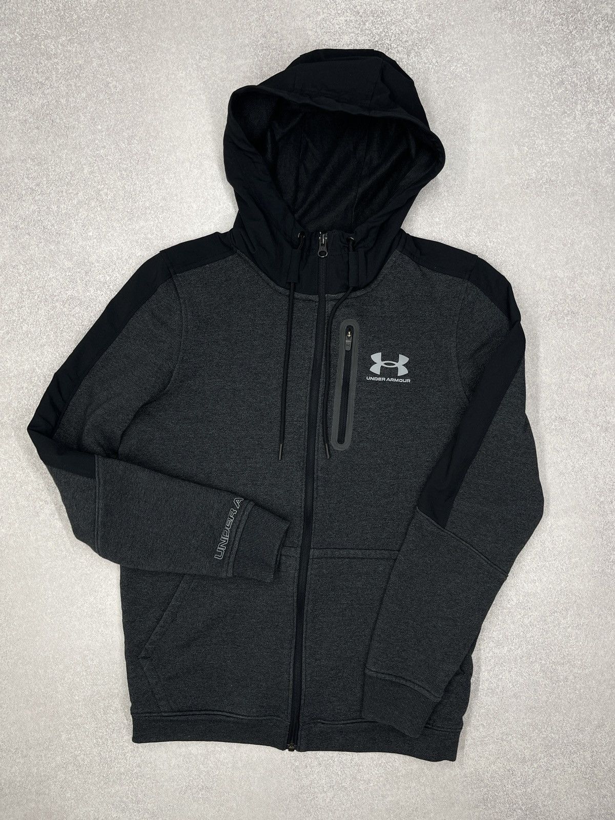 Under Armour Mens Under Armour Zip Hoodie Grey Size US S / EU 44-46 / 1 - 2 Thumbnail