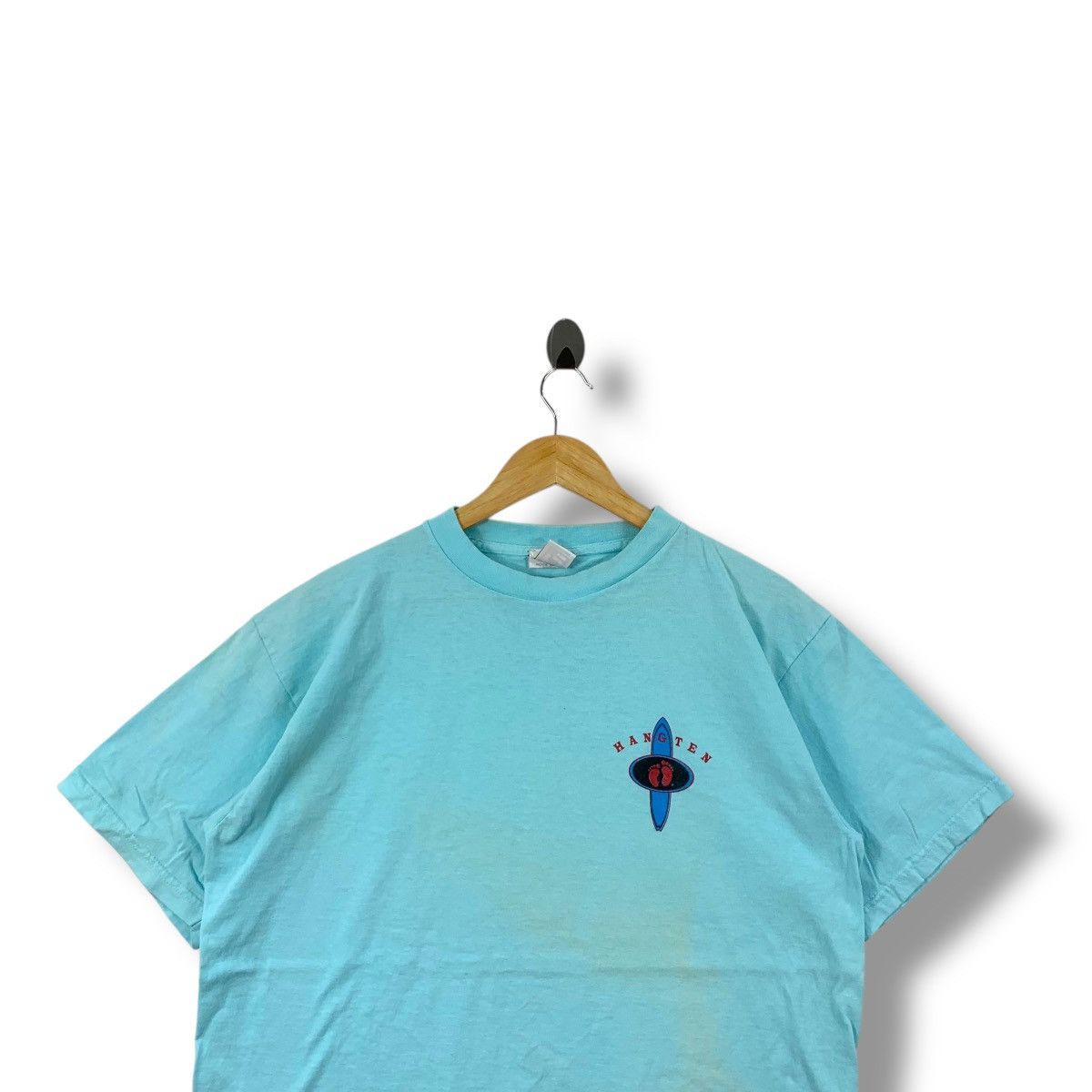 Hang Ten × Vintage Vintage 80's HANG TEN Graphic Surf Tee Shirt Medium Size Size US M / EU 48-50 / 2 - 4 Thumbnail