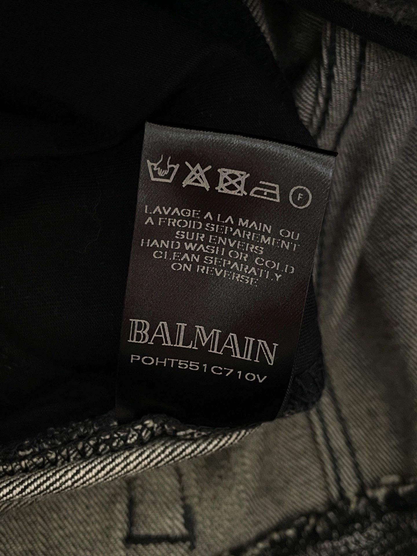 Balmain Balmain Biker Jeans Kanye Knee Rip Heavy 30 Size US 30 / EU 46 - 5 Thumbnail
