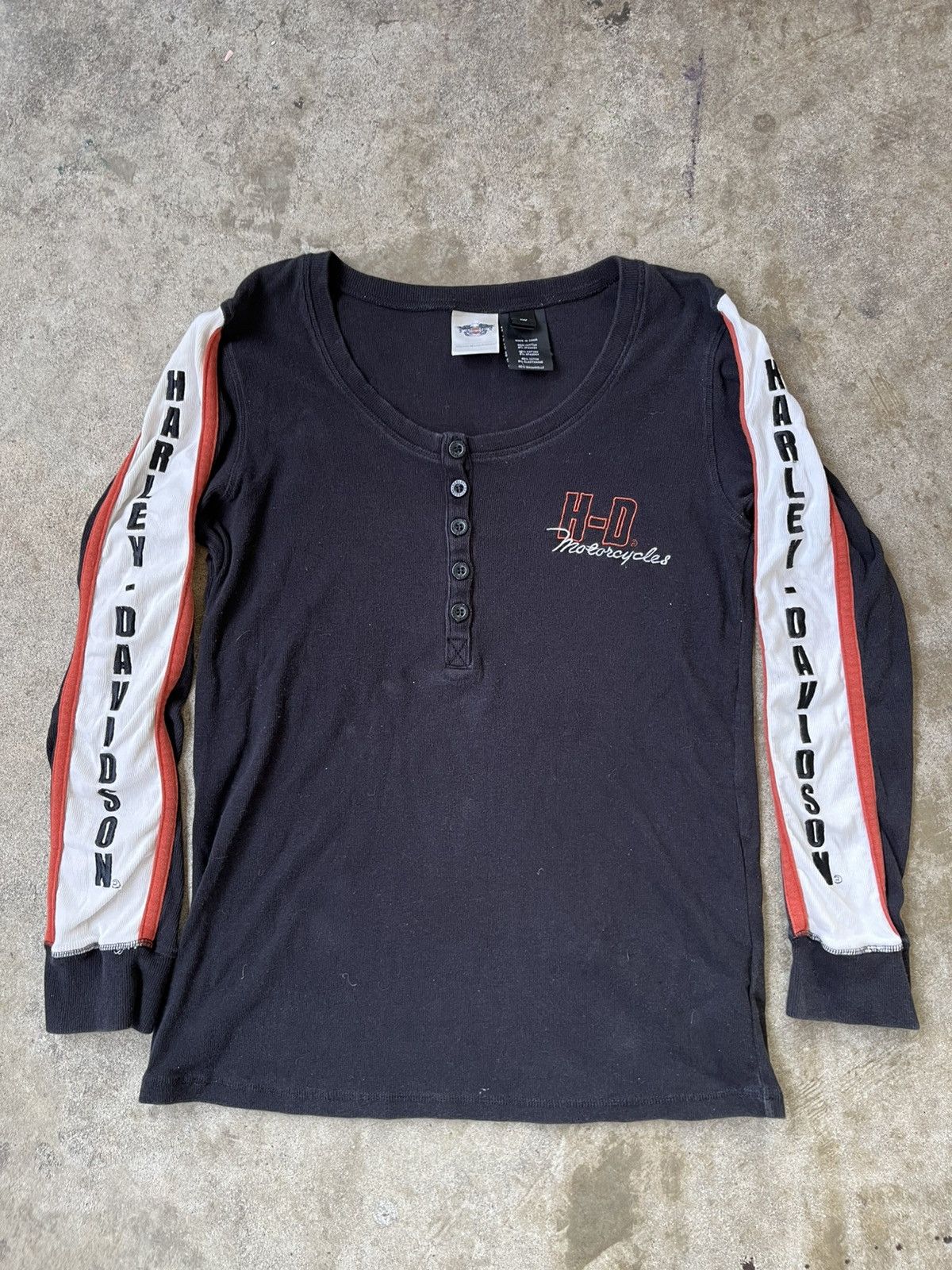 Harley Davidson Y2K Harley Davidson Embroidered Longsleeve Size M / US 6-8 / IT 42-44 - 8 Thumbnail
