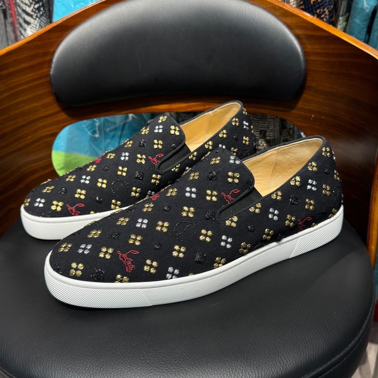 Christian Louboutin Christian Louboutin Red Lowtop Sneakers 10.5 Men Size US 10.5 / EU 43-44 - 1 Thumbnail