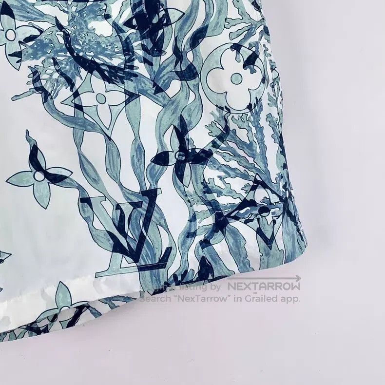 Louis Vuitton Louis Vuitton size xl 23 blue presbyopic water grass print Size US 30 / EU 46 - 4 Thumbnail