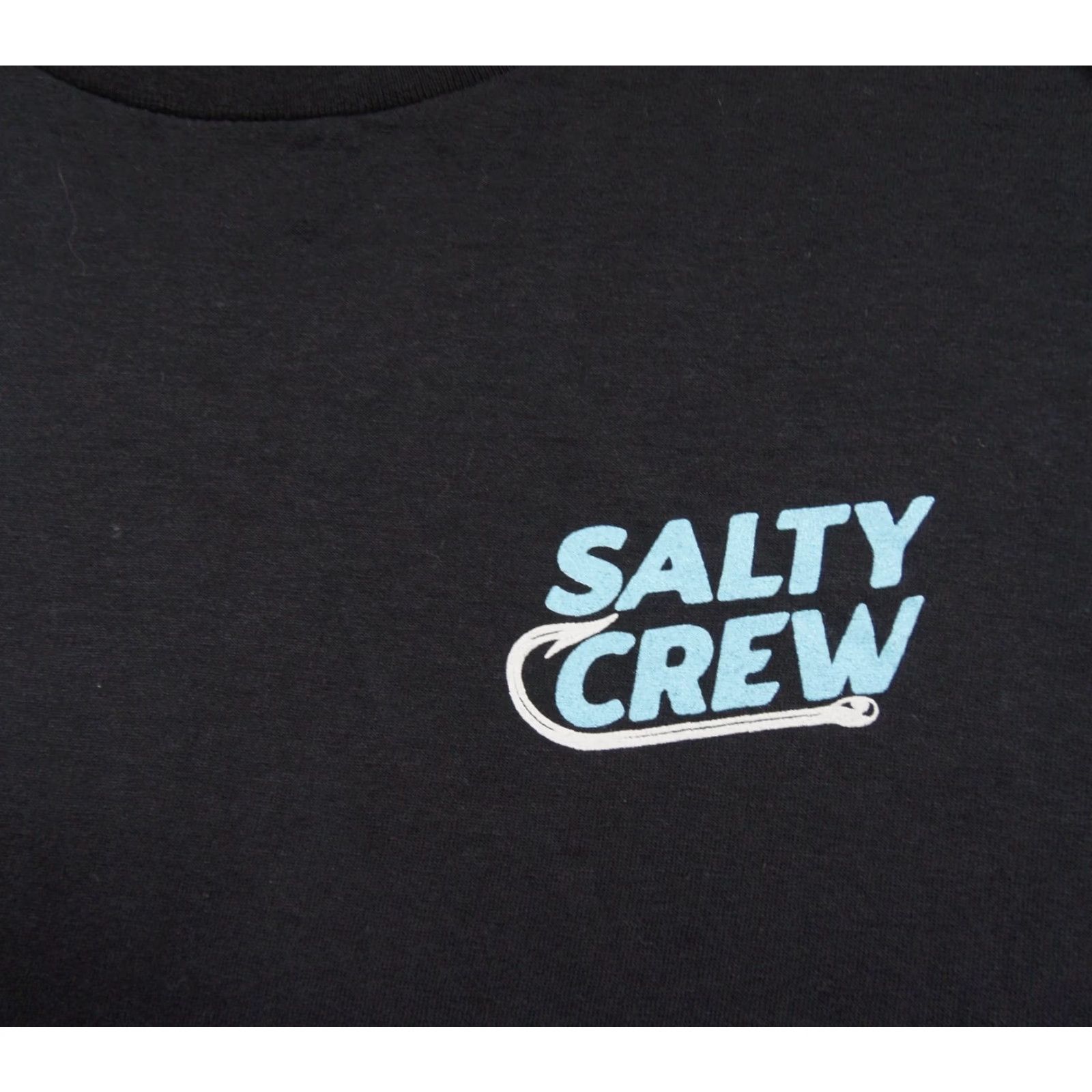 Vintage Salty Crew Shirt Mens Large Black Graphic Tee Short Sleeve Crewneck Fishing Adult Size US L / EU 52-54 / 3 - 4 Thumbnail