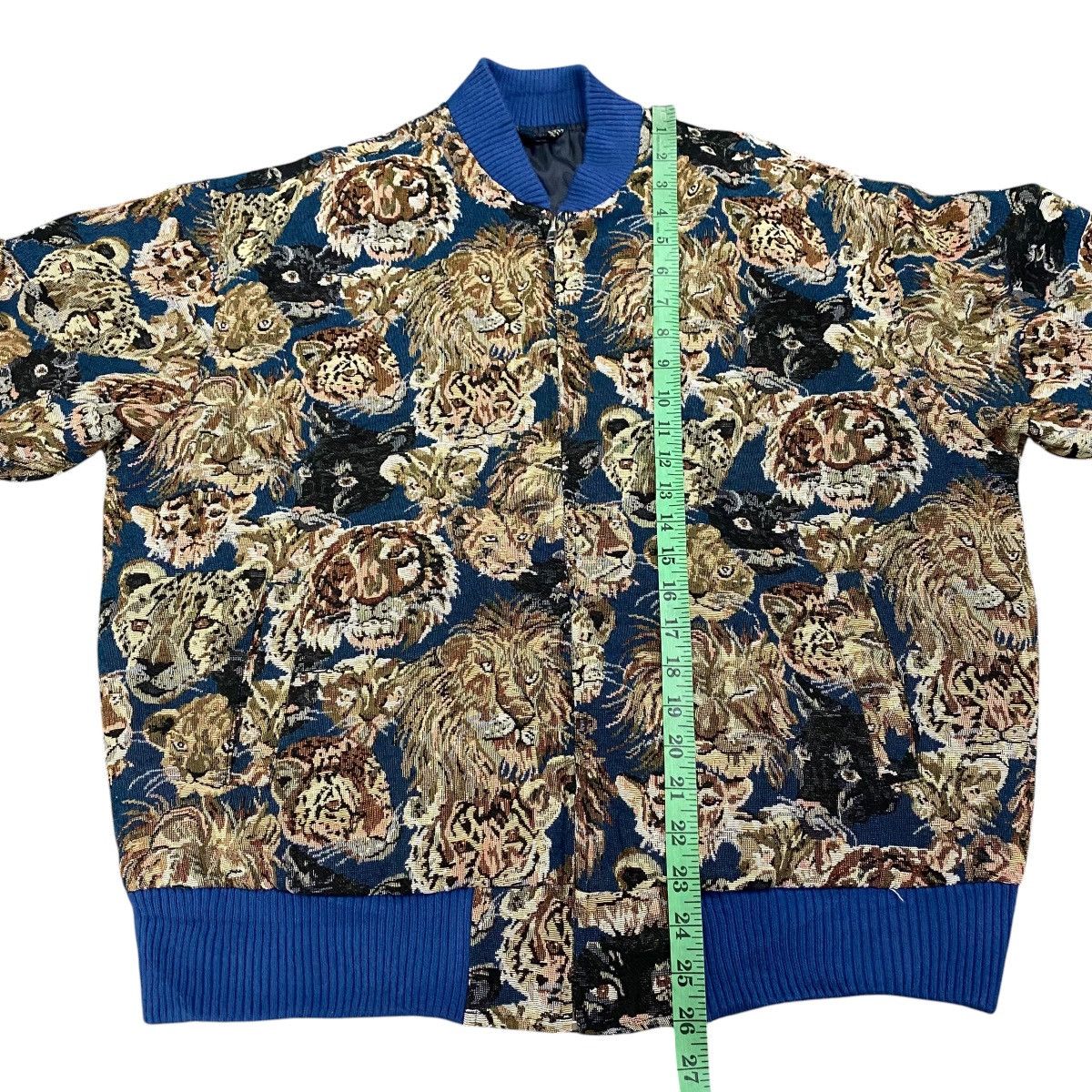 Japanese Brand Vintage Goblan Panther Lion Full Print Bomber Jacket Size US L / EU 52-54 / 3 - 16 Thumbnail