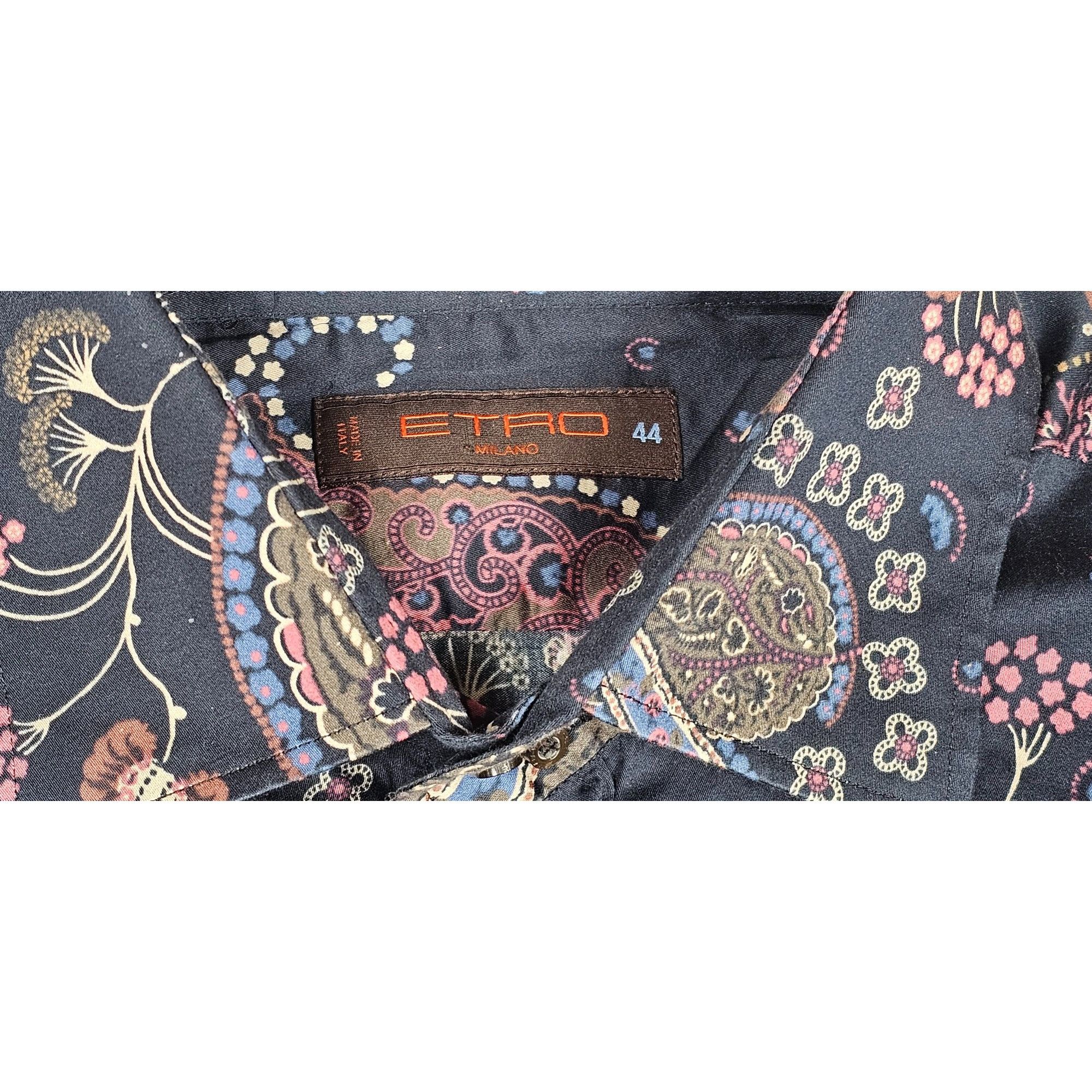 Etro Paisley Button-Down Shirt Size US L / EU 52-54 / 3 - 6 Thumbnail