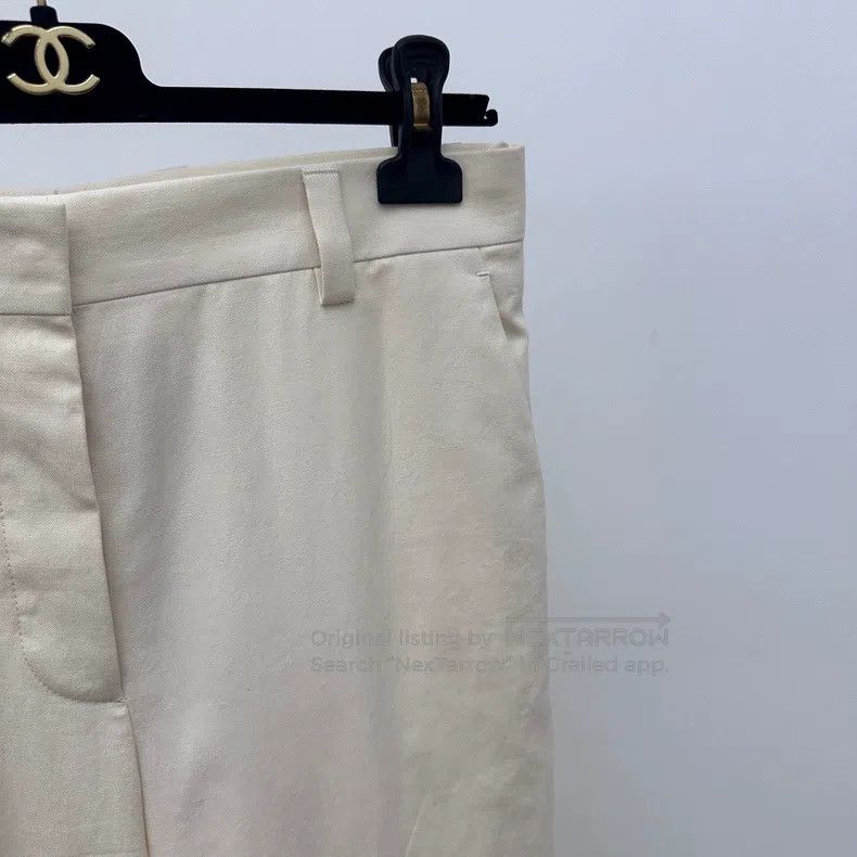 Miu Miu Miu Miu 38 White casual wide-leg pants Size 37" - 3 Thumbnail