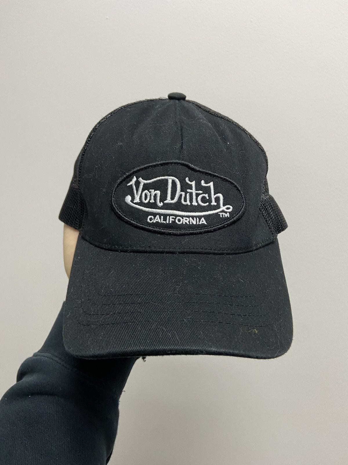 Vintage × Von Dutch Von Dutch Cap Vintage Y2K Small Logo Skate Grid Size ONE SIZE - 2 Thumbnail