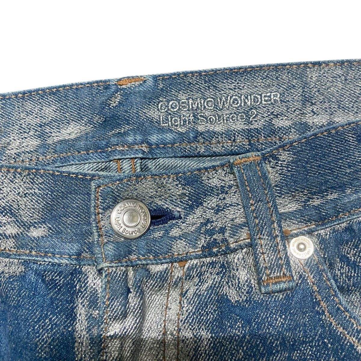 Cosmic Wonder Vintage Cosmic Wonder Ice Waxed Denim Jeans Size US 30 / EU 46 - 6 Thumbnail