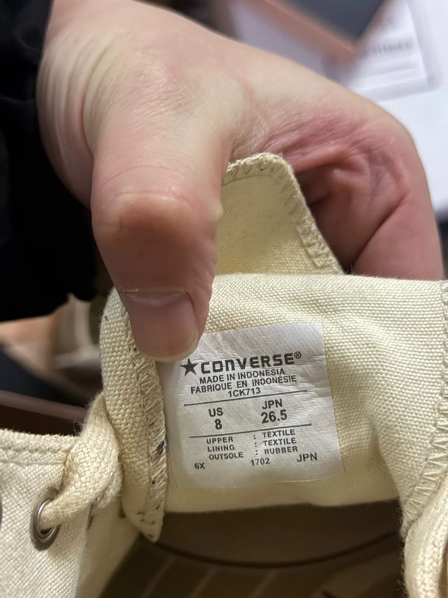 Converse Converse Addict High Top Off-White 1CK713 41.5 Size US 8.5 / EU 41-42 - 7 Thumbnail