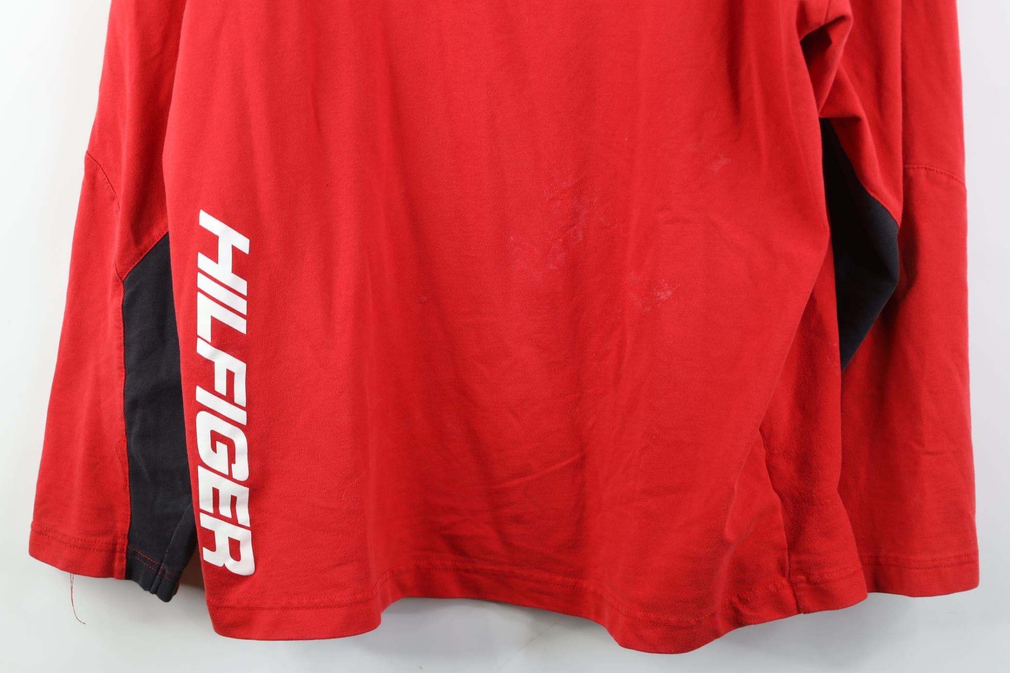 Tommy Hilfiger Vintage Y2K 2000 Tommy Hilfiger Long Sleeve T-Shirt Red Size US L / EU 52-54 / 3 - 3 Thumbnail