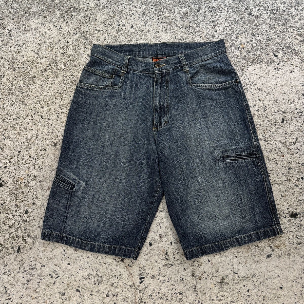 Vintage Y2K Kikwear Denim Cargo Pocket Shorts Grunge Jnco Skater Size US 34 / EU 50 - 7 Thumbnail