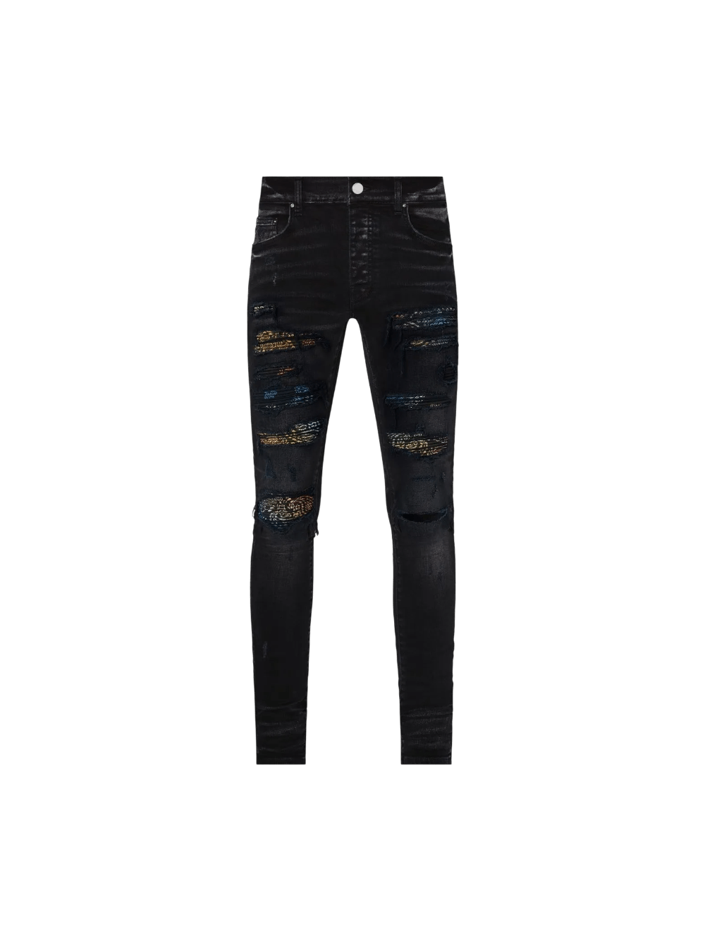 Amiri Amiri 'Thrasher Rainbow Paisley' Black Jeans Size US 30 / EU 46 - 1 Preview