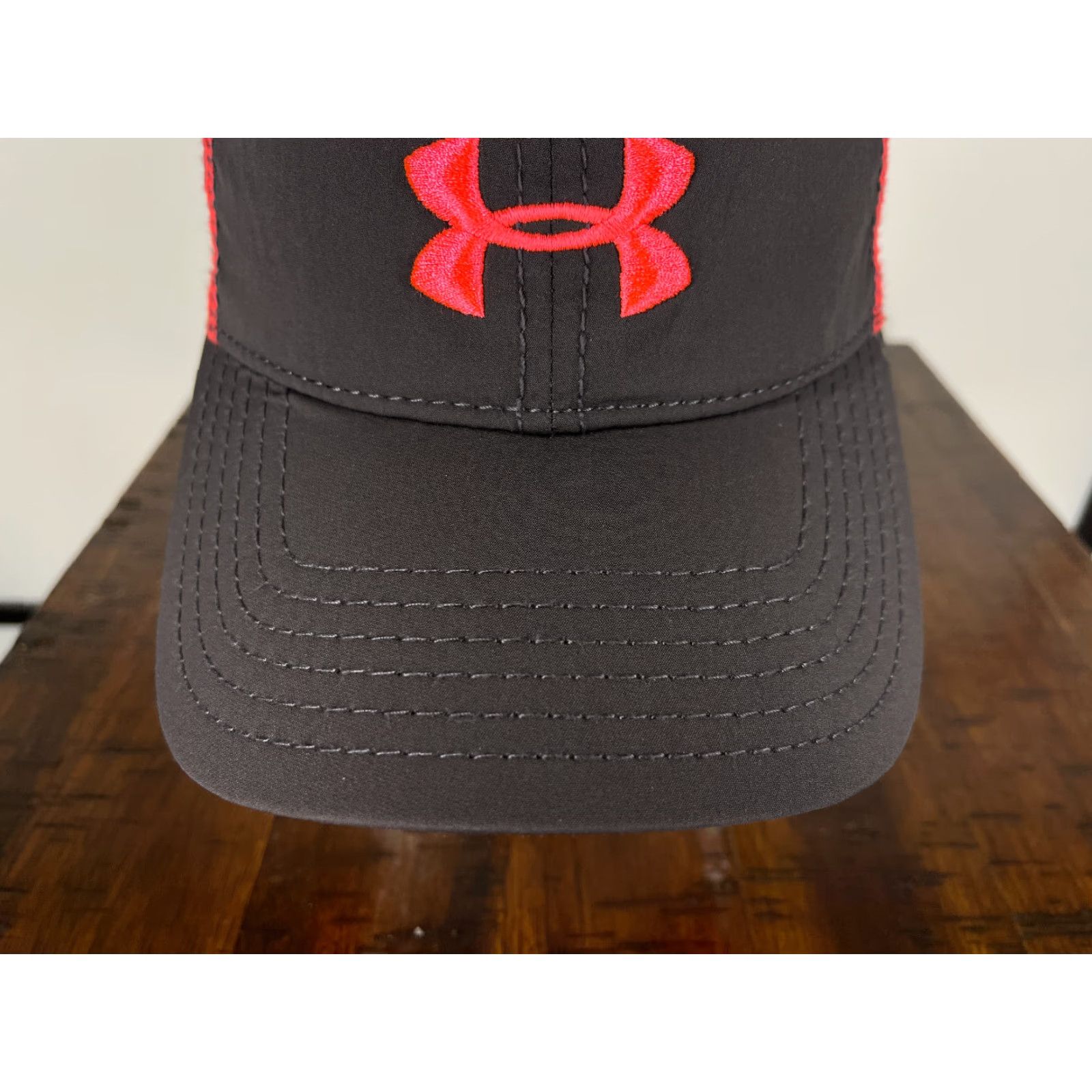 Under Armour Under Armour Hat Cap Strap Back Womens One Size Pink Gray Poly Spandex Blend Size ONE SIZE - 3 Thumbnail