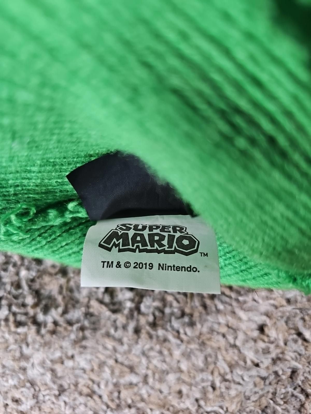 Nintendo Super Mario Luigi Green Winter Stocking Hat Beanie Poof Pom Size ONE SIZE - 7 Thumbnail