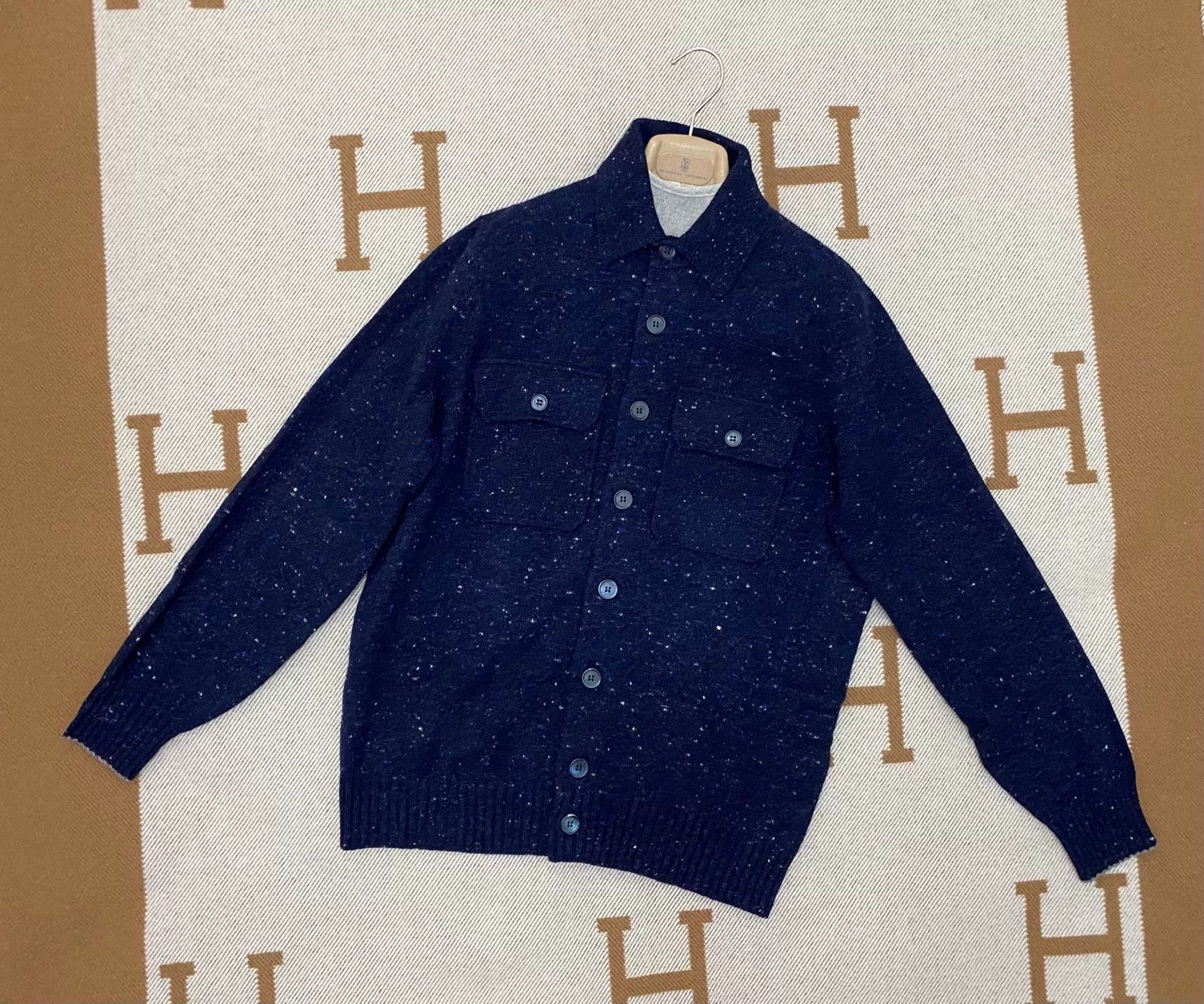 Brunello Cucinelli Brunello Cucinelli Wool Cashmere Cardigan Size US L / EU 52-54 / 3 - 1 Thumbnail