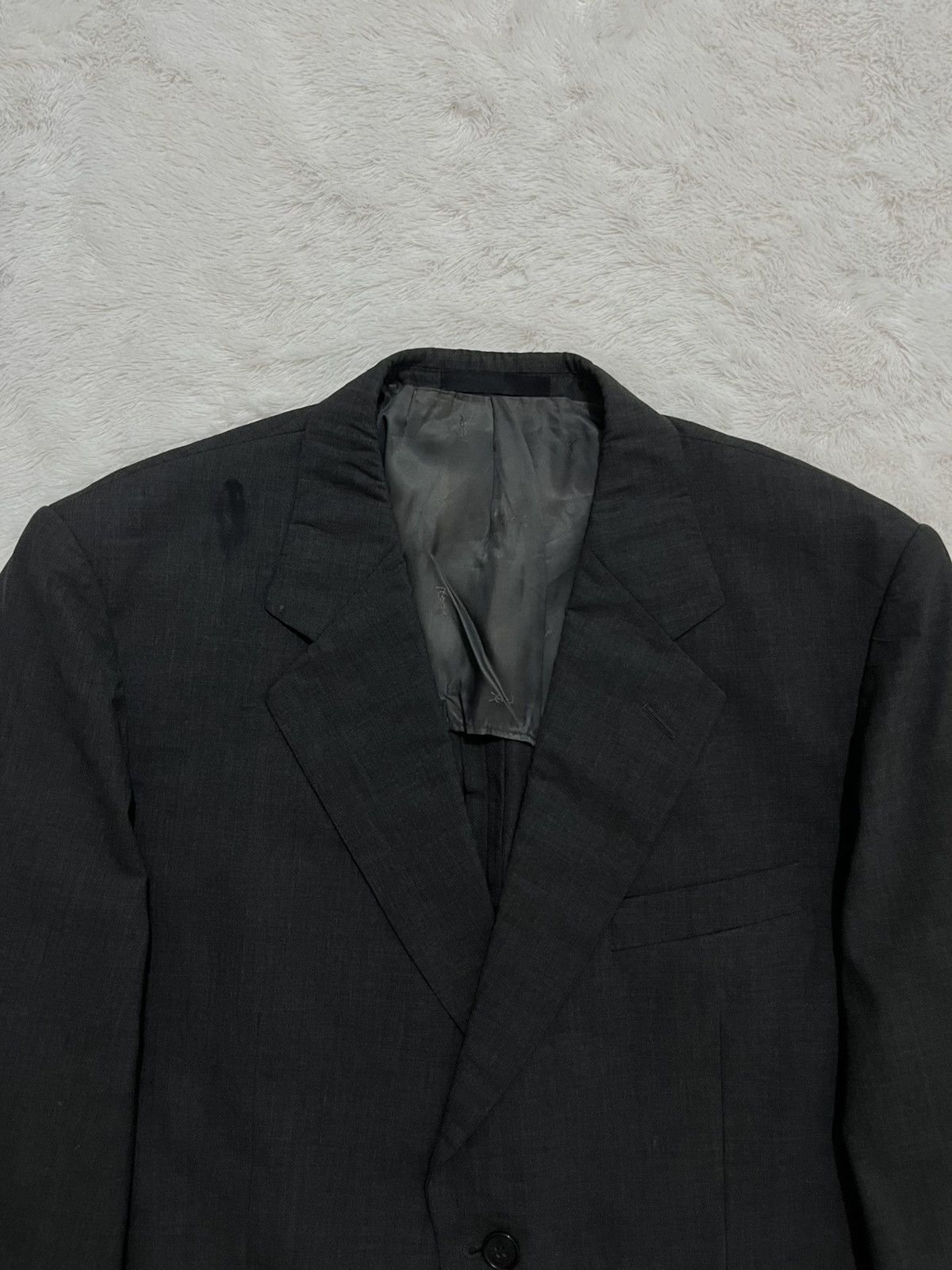 Yves Saint Laurent Vintage 90s Yves Saint Laurent Pour Homme Merino Wool Blazer Size 40R - 2 Thumbnail