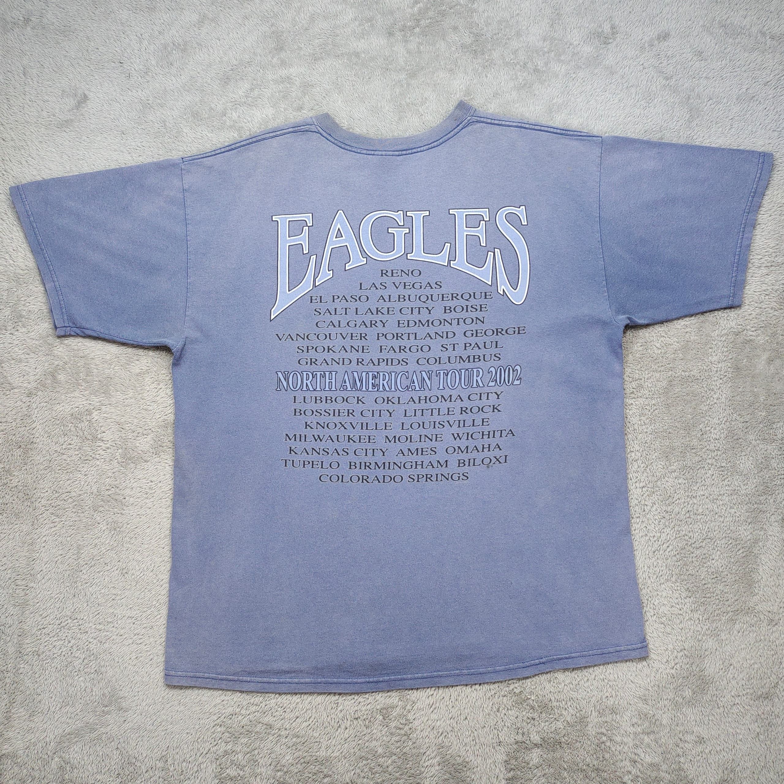 Band Tees VINTAGE DISTRESSED EAGLES NORTH AMERICA TOUR 2002 T SHIRT Size US XL / EU 56 / 4 - 2 Thumbnail