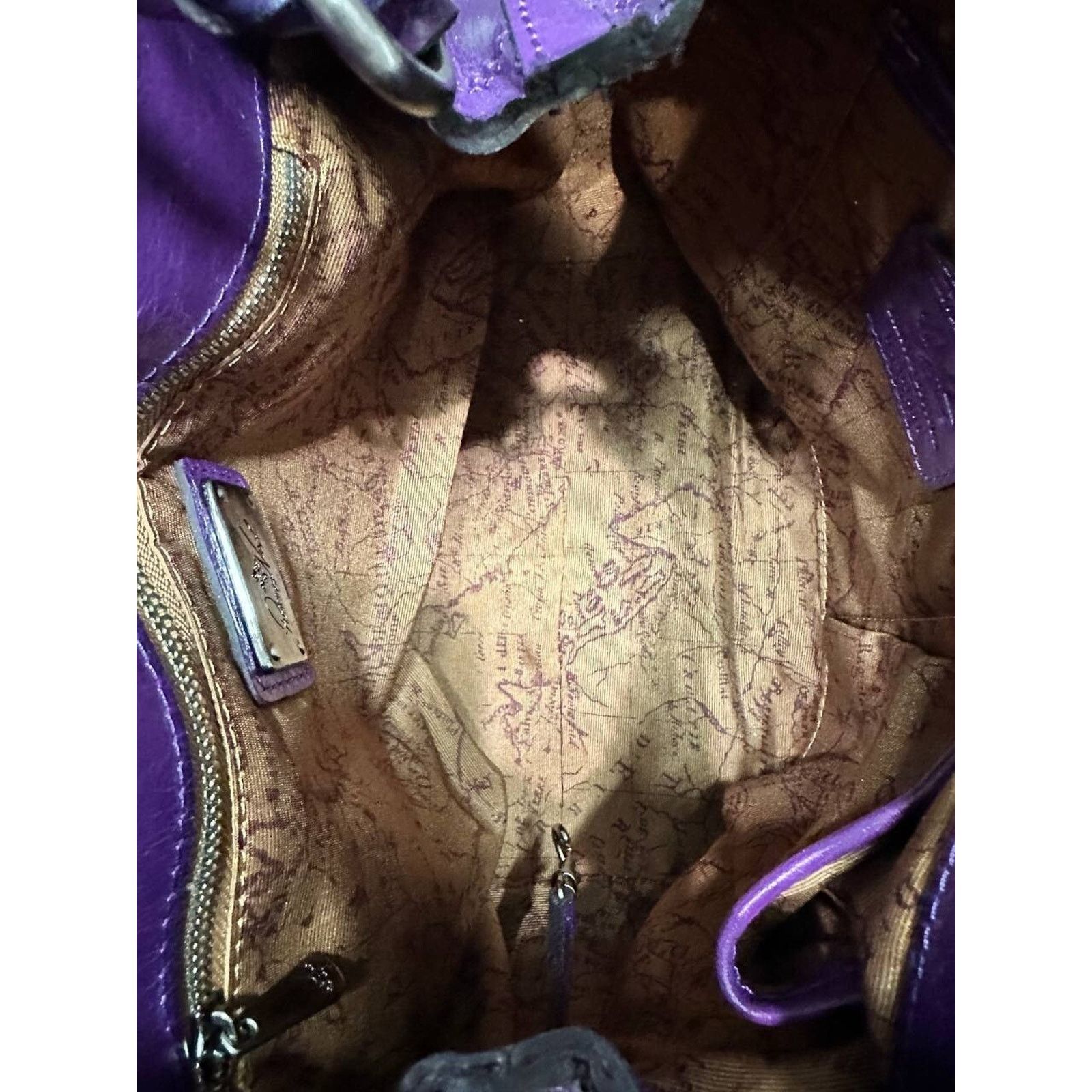Patricia Nash Patricia Nash Discovery Bucket Bag Plum Jam shoulder B000584 Size ONE SIZE - 11 Thumbnail