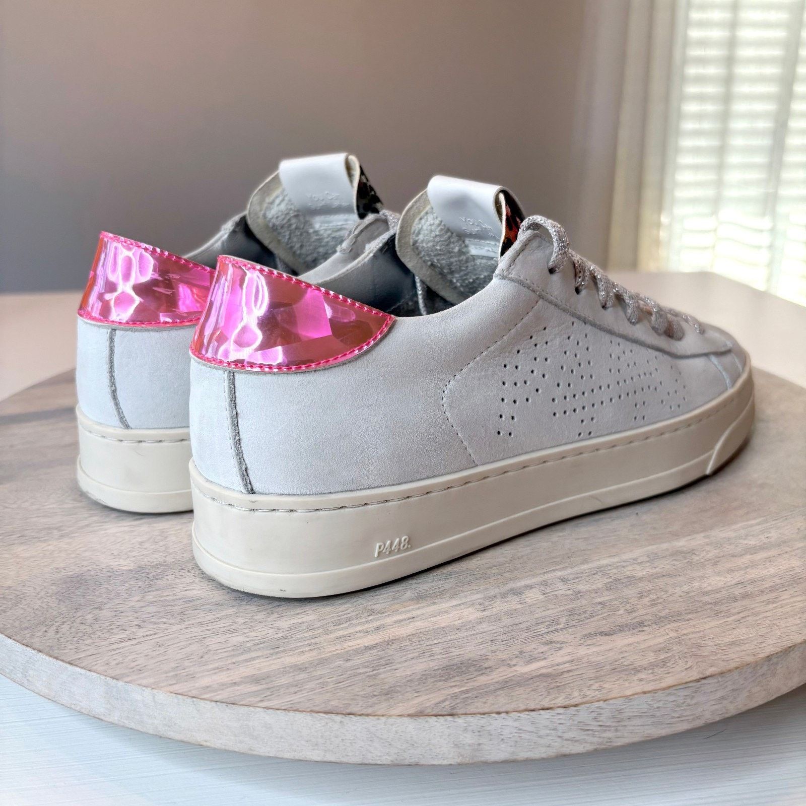 P448 P448 Jack White Leather Sneakers Animal Print Italy Size 8 Size US 8 / IT 38 - 6 Thumbnail