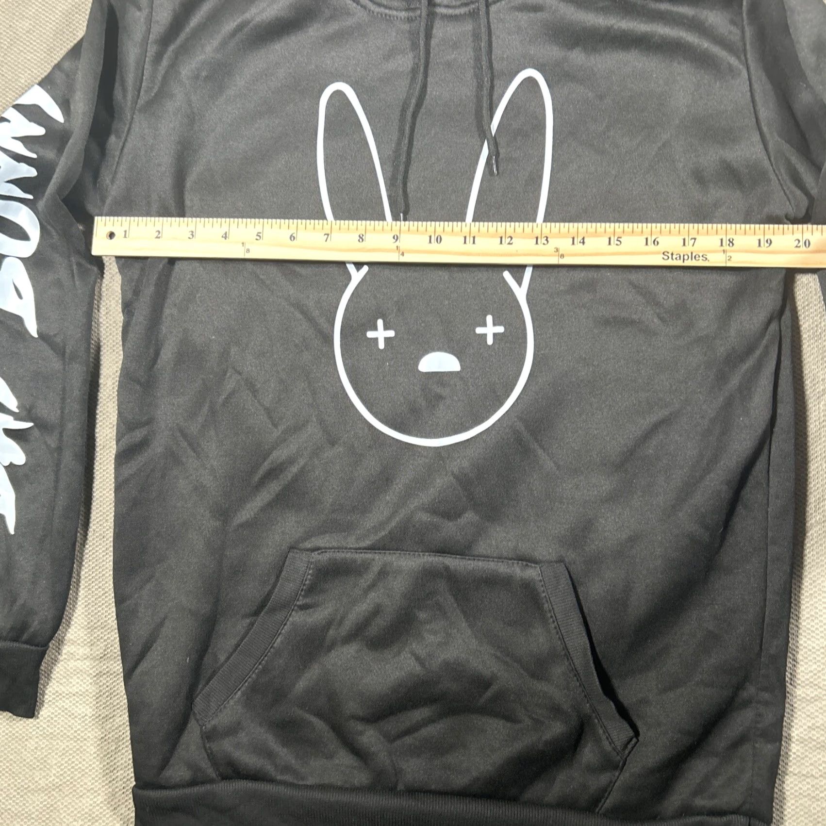 Vintage Bad Bunny Black Long Sleeve Hoodie Medium Size US M / EU 48-50 / 2 - 5 Thumbnail