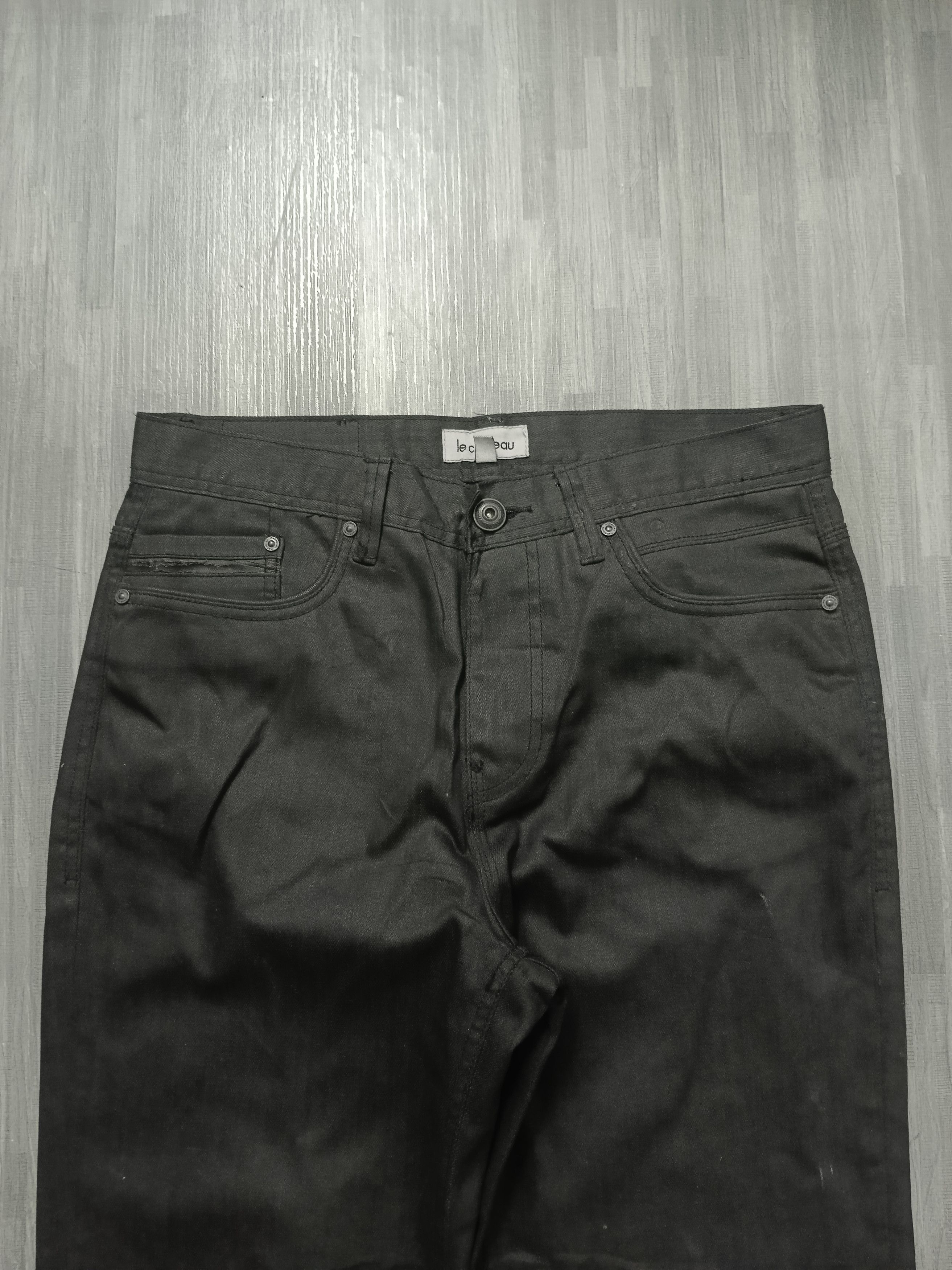 Other BLACK WAXED LE CHATEAU DENIM PANTS Size US 30 / EU 46 - 4 Thumbnail
