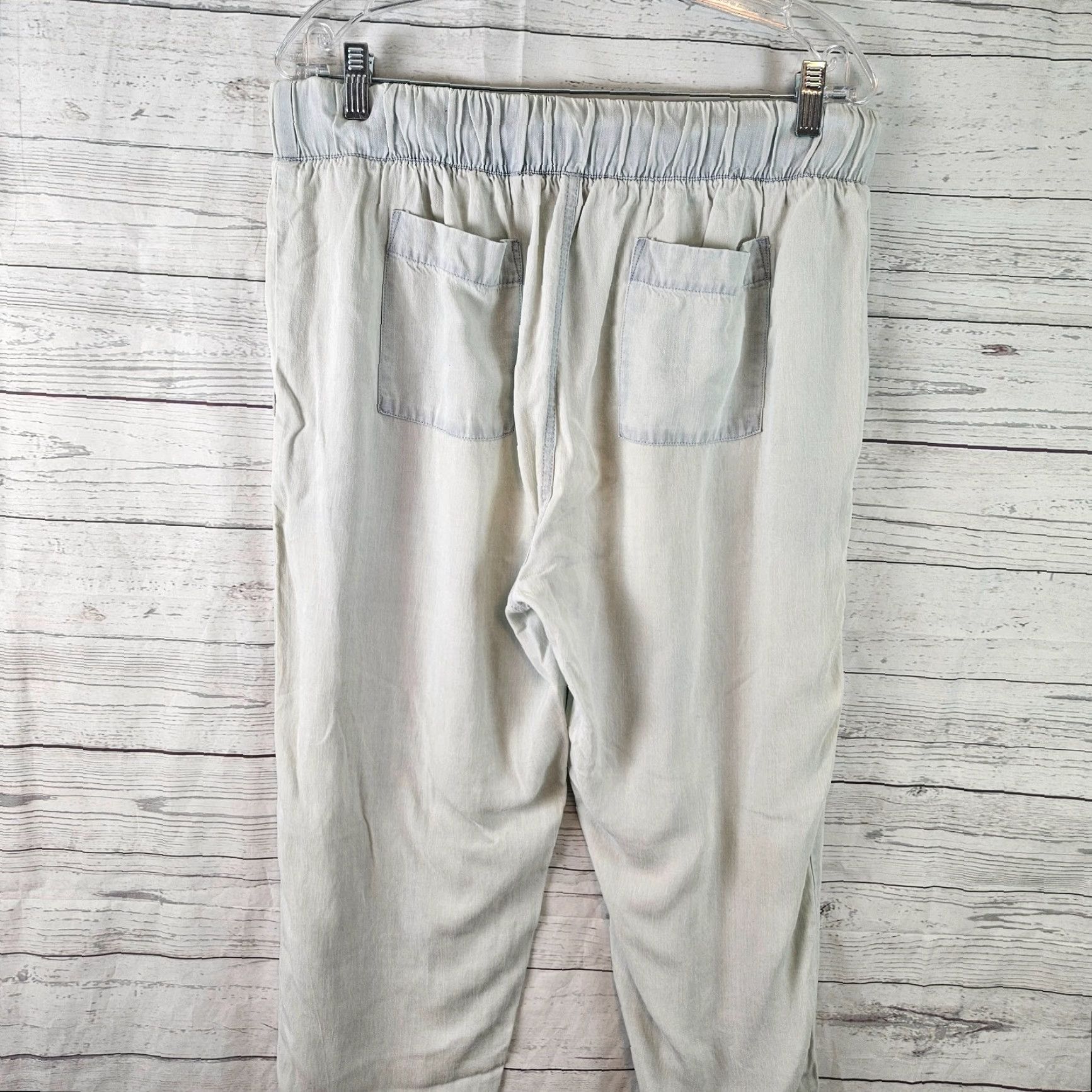 Soft Surroundings Soft Surroundings Womens Joggers L Blue Pull On Lyocell High Rise Size 36" / US 14 / IT 50 - 4 Thumbnail