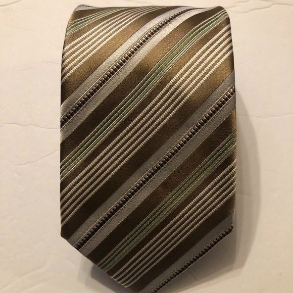 Ermenegildo Zegna ERMENEGILDO ZEGNA MEN'S NEW 90%SILK TIE WIDTH:3 1/2" Size ONE SIZE - 1 Thumbnail