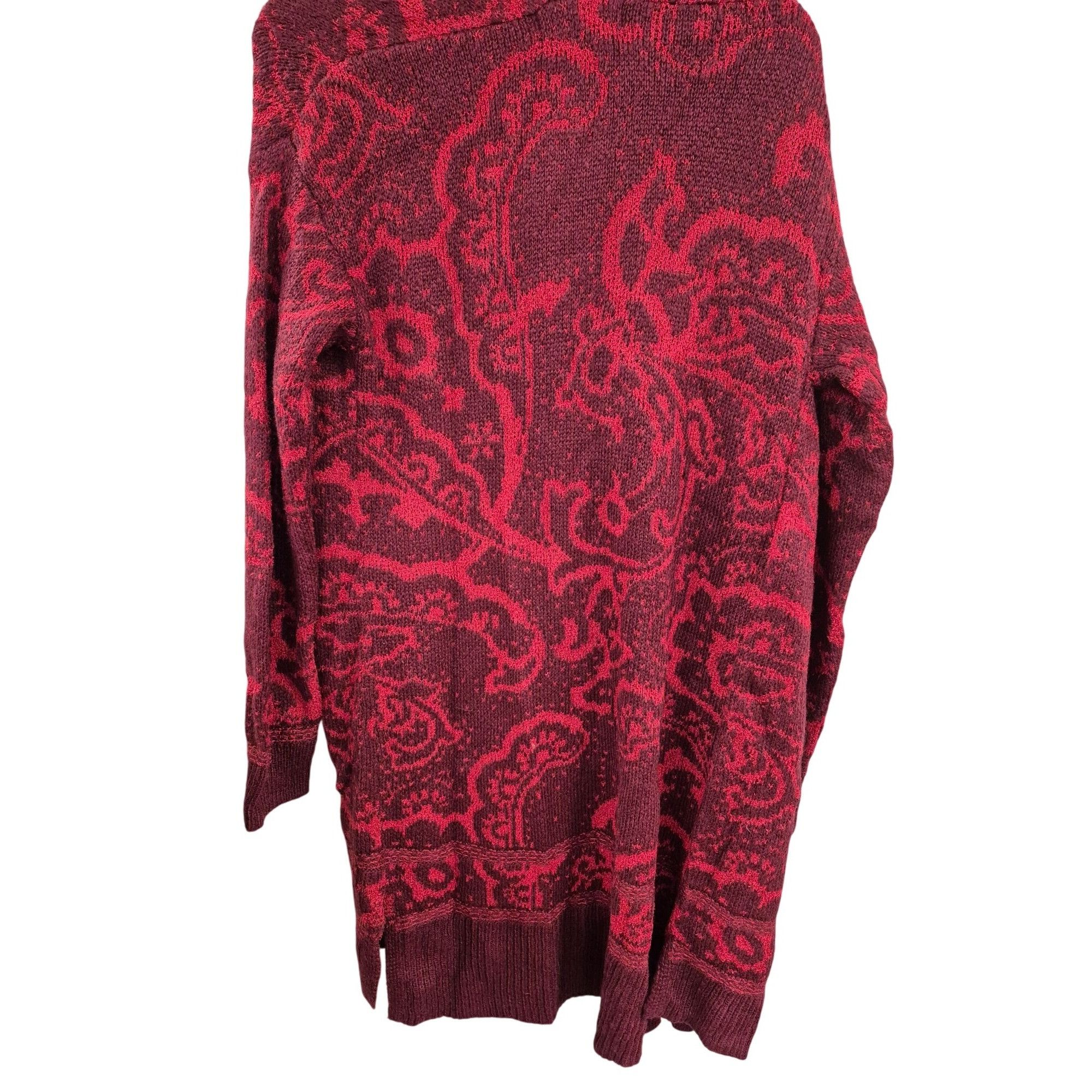 Other Women's Jacquard Long Sleeve Open Cardigan - Knox Rose Red, Size S / US 4 / IT 40 - 4 Thumbnail