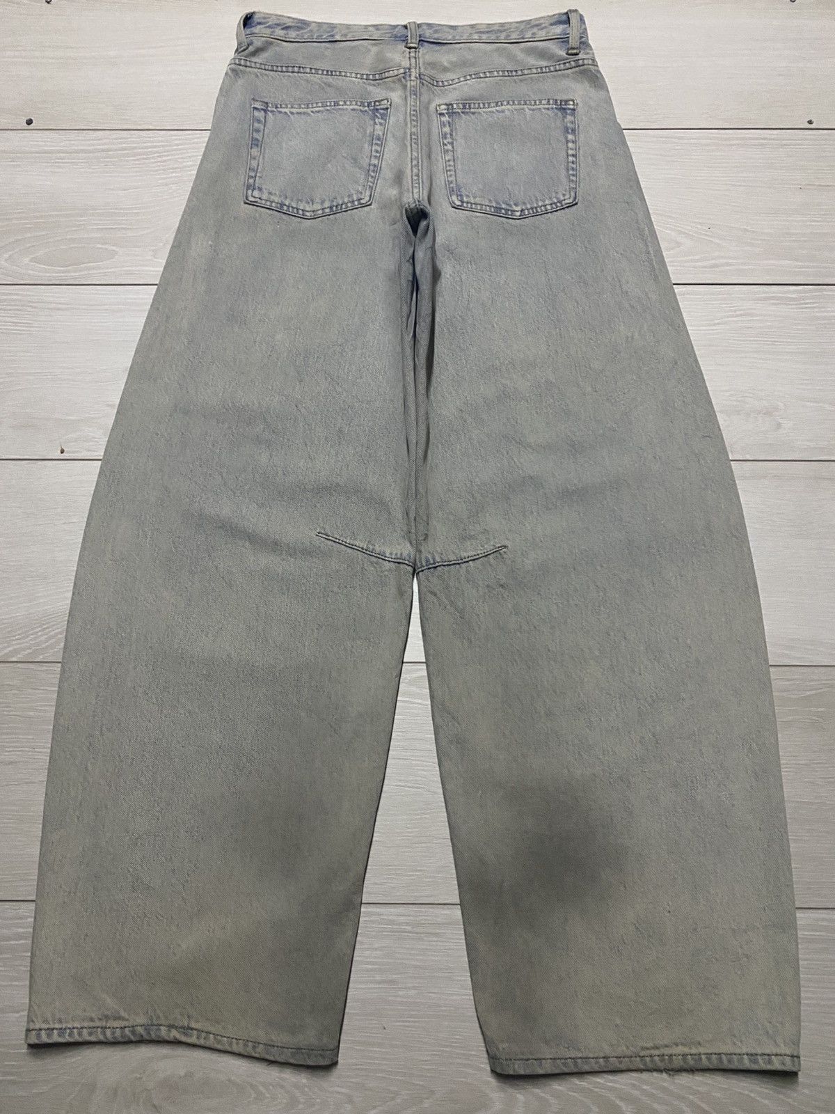GU × Maison MIHARA YASUHIRO Vintage Gu Denim Mud Wash Super Baggy Jeans Size US 30 / EU 46 - 2 Thumbnail