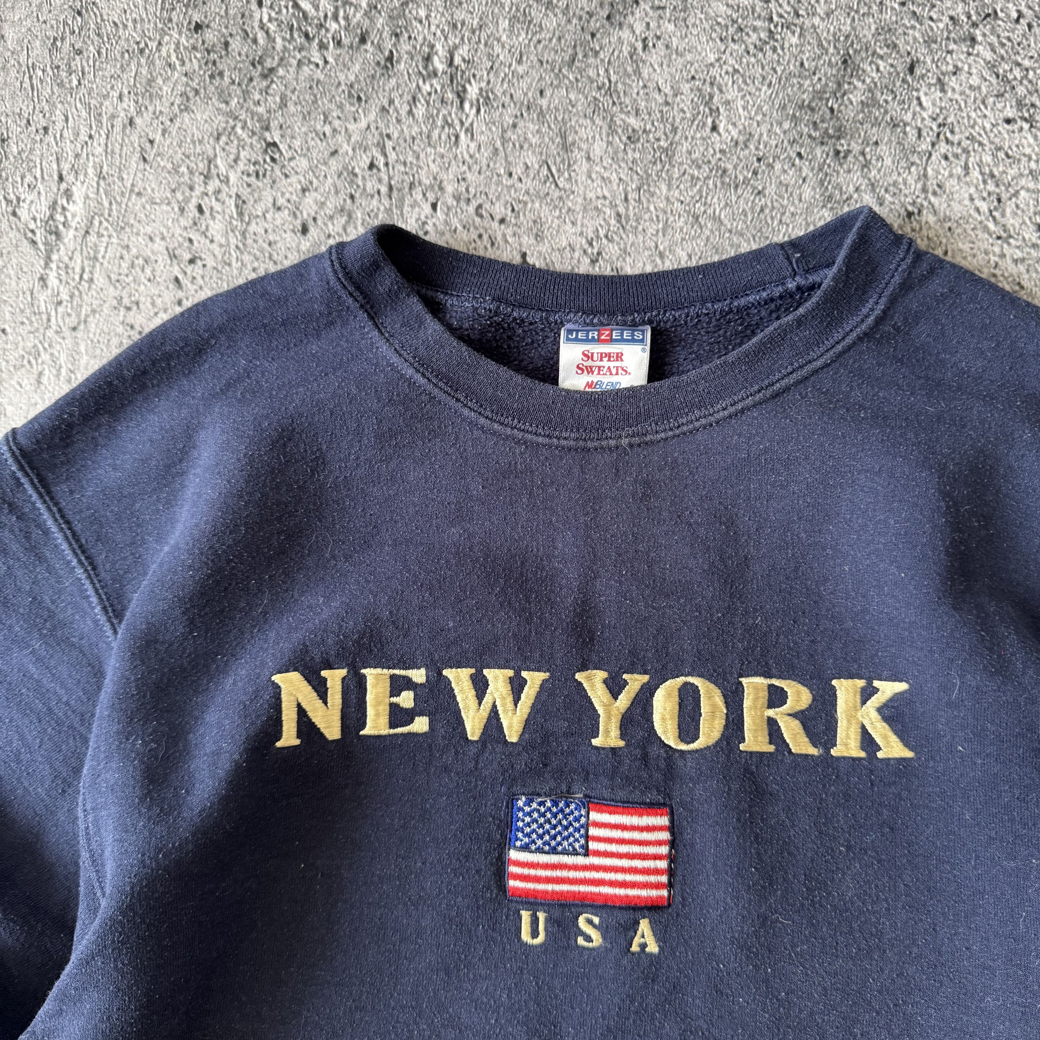 Jerzees Vintage New York America vtg sweetshirt hoodie Size S / US 4 / IT 40 - 5 Thumbnail