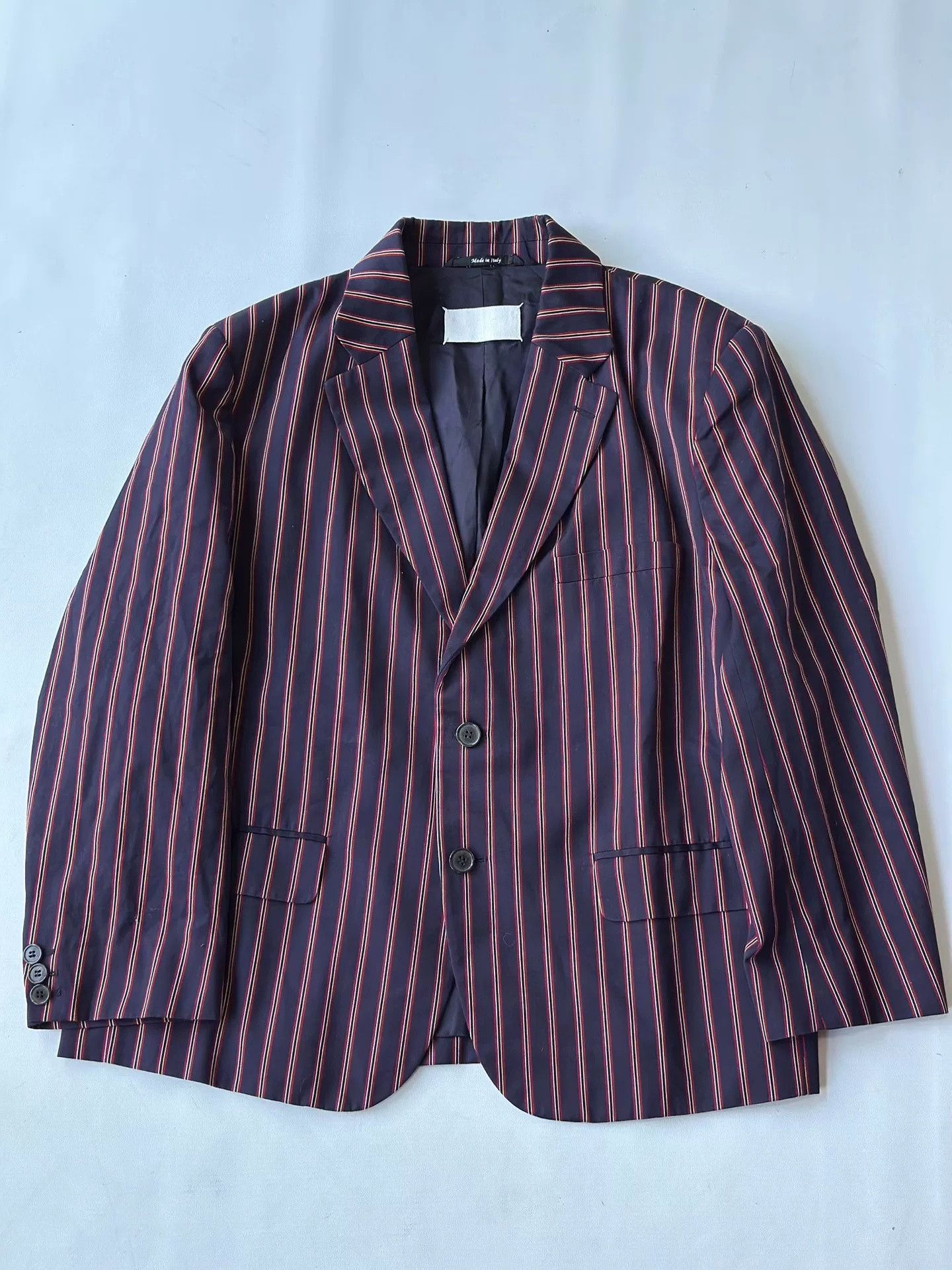 Maison Margiela Maison Margiela Striped Runway Blazer Size US S / EU 44-46 / 1 - 1 Thumbnail