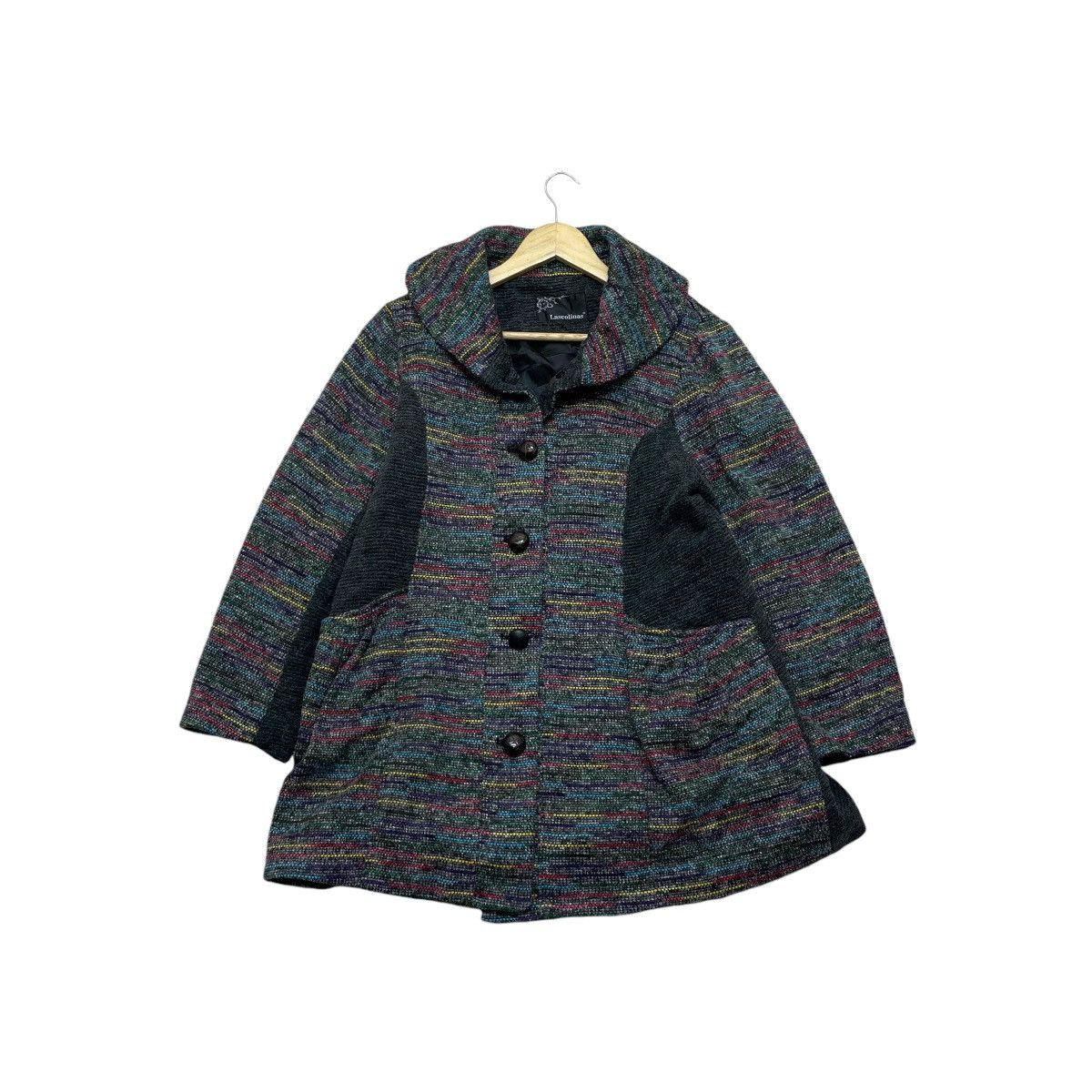 Aran Isles Knitwear Japanese Brand Lascolinas Rainbow Jacket Size M / US 6-8 / IT 42-44 - 1 Thumbnail