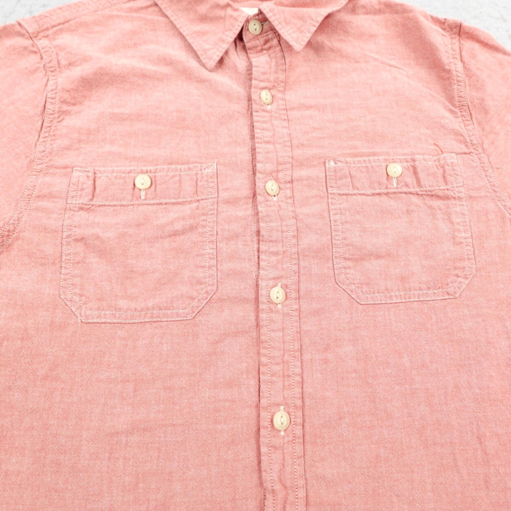 Ralph Lauren Ralph Lauren Denim Supply Shirt Mens Medium Orange Salmon Button-Up Long Sleeve Size US M / EU 48-50 / 2 - 3 Thumbnail