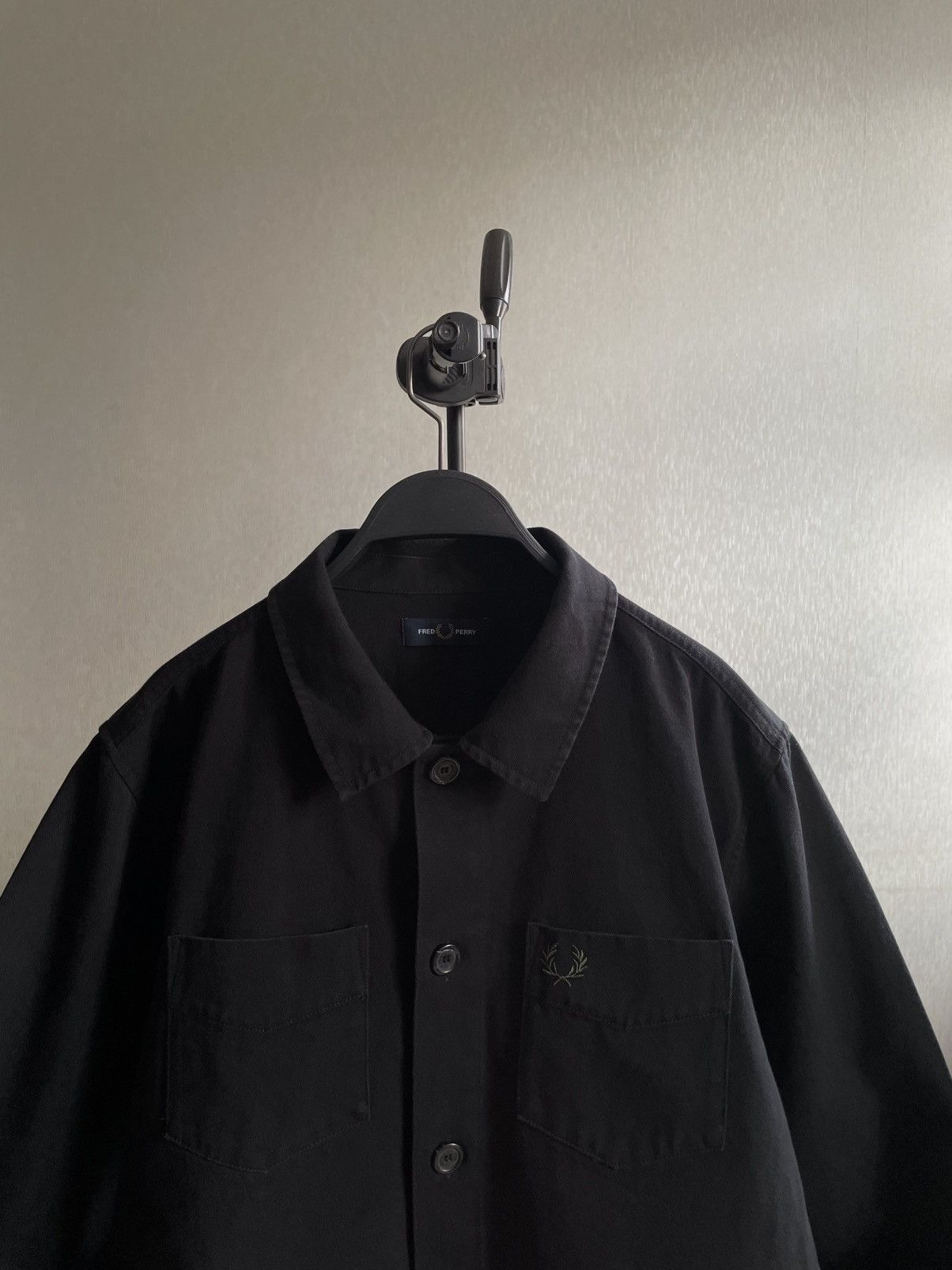 Fred Perry Fred Perry: A Navy Blue Denim Overshirt / Jacket Size US L / EU 52-54 / 3 - 2 Thumbnail
