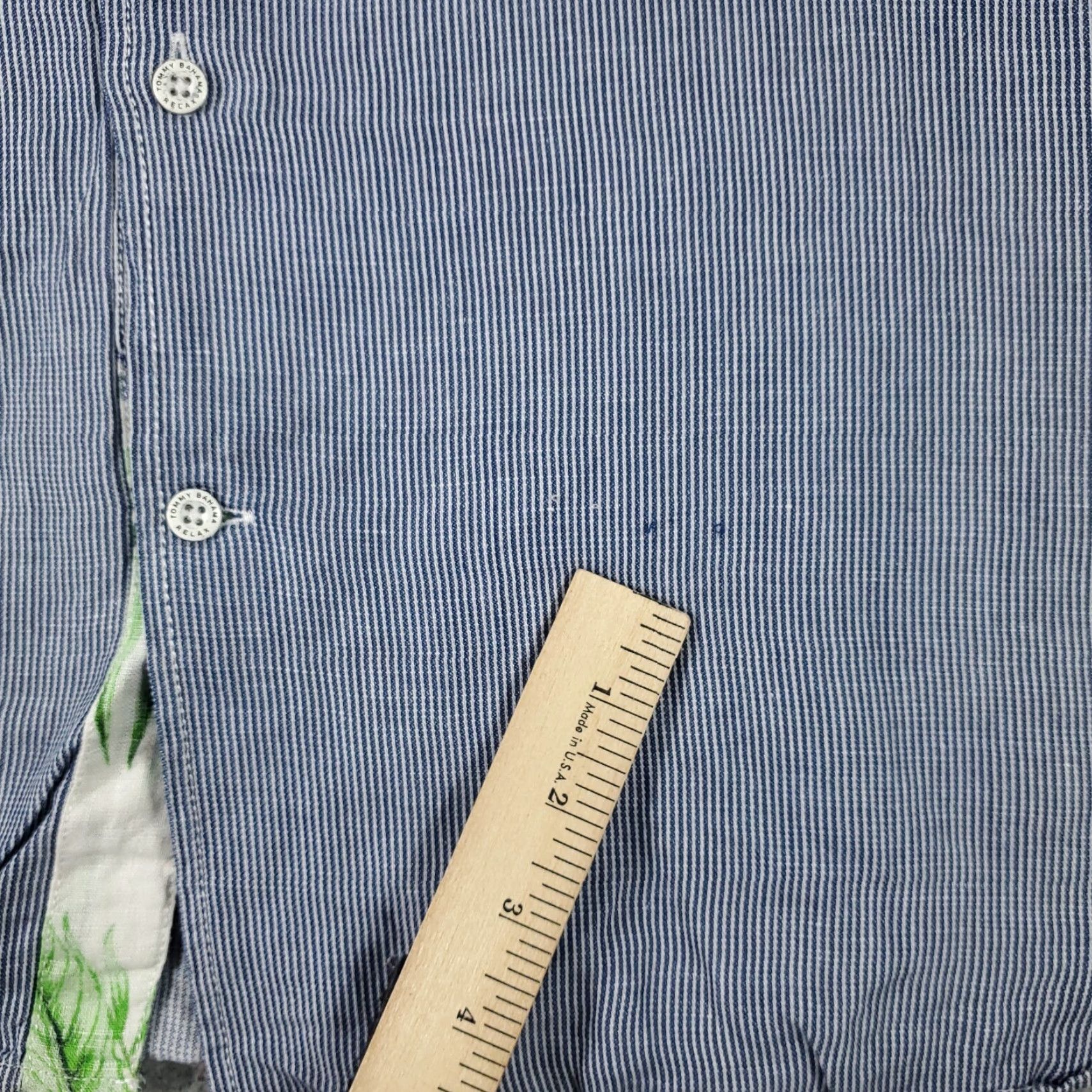 Tommy Bahama Tommy Bahama Shirt Mens 2XL Blue Striped Button-Up Long Sleeve Size US XXL / EU 58 / 5 - 3 Thumbnail