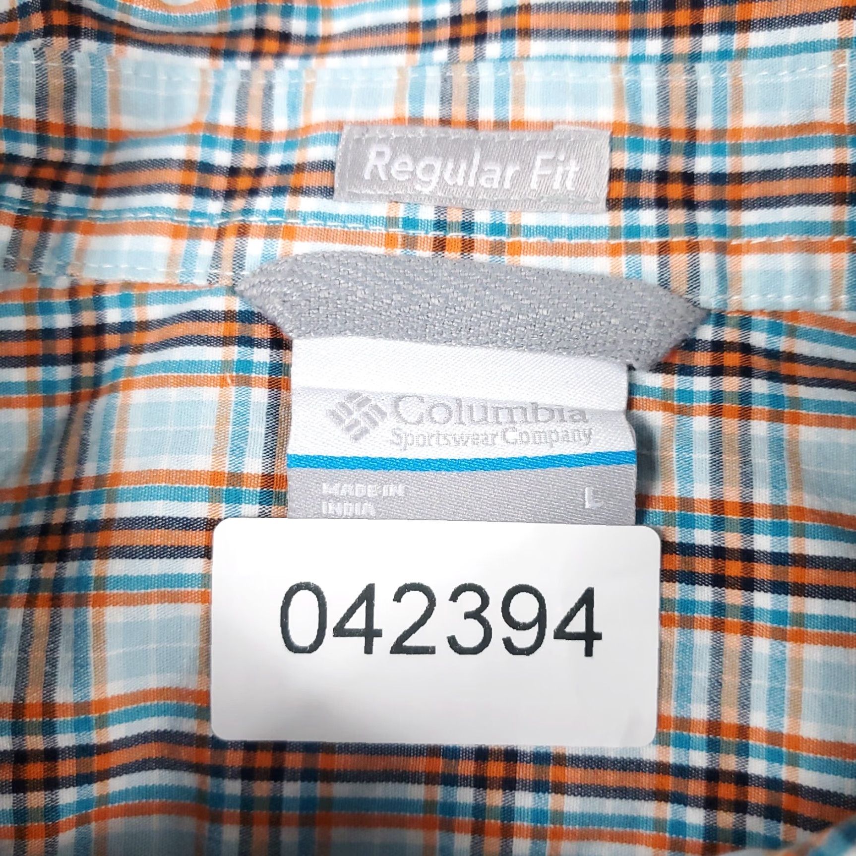 Vintage Columbia Shirt Mens Size Large Blue Orange Plaid Casual Button Up Short Sleeve Size US L / EU 52-54 / 3 - 6 Thumbnail