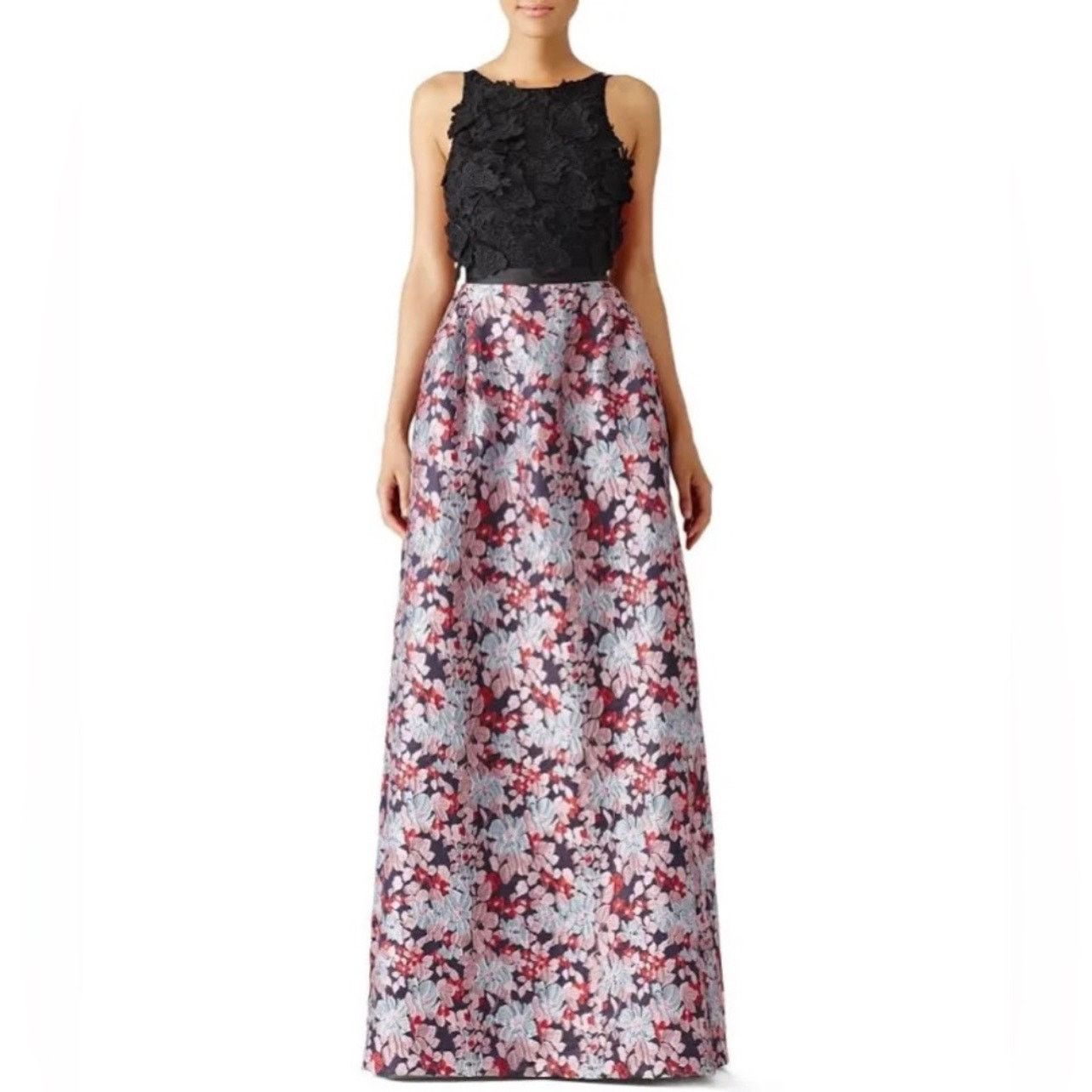 Monique Lhuillier ML Monique Lhuillier Multi Floral maxi dress Gown size 0 C10 Size XS / US 0-2 / IT 36-38 - 1 Thumbnail
