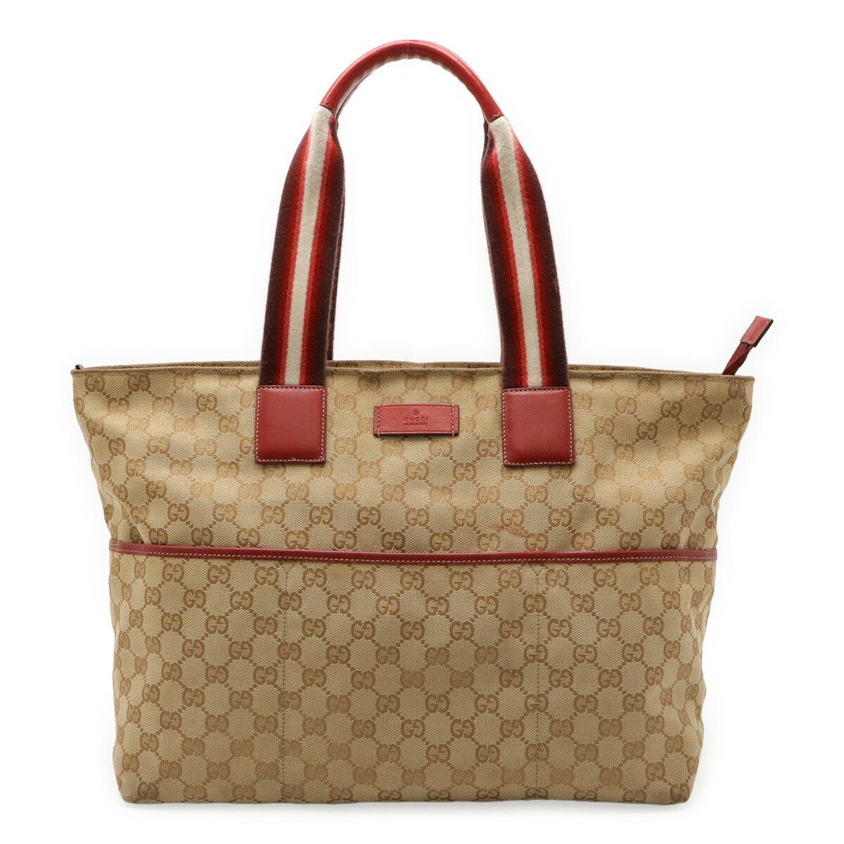 Gucci Gucci Gucci GG Canvas Leather Tote Bag Canvas Shoulder Bag 155524 Size ONE SIZE - 1 Thumbnail