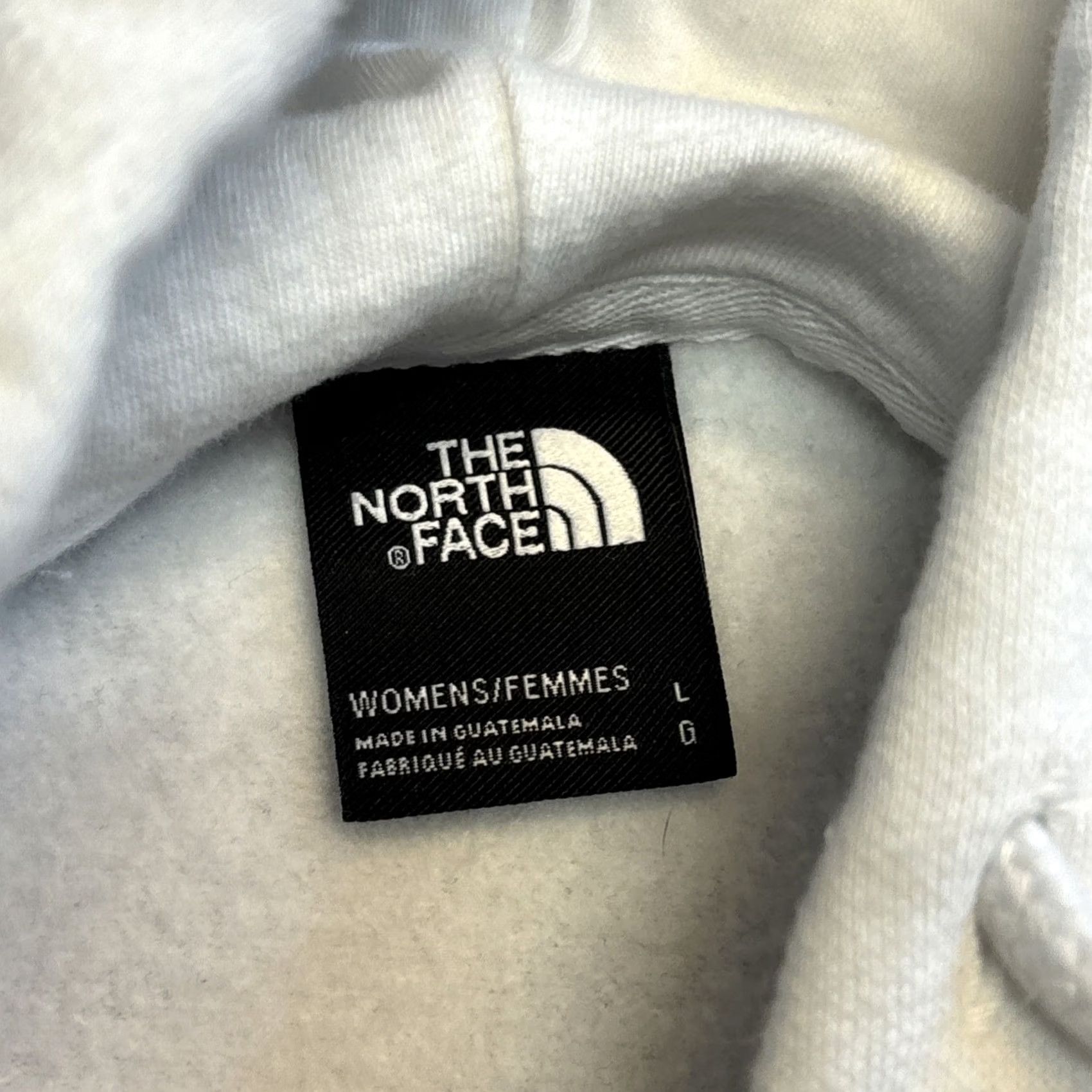 The North Face The North Face Sweatshirt Womens Large White Logo All Over Back Graphic Hoodie Pullover White Sweatshirt Womens Large Size L / US 10 / IT 46 - 3 Thumbnail