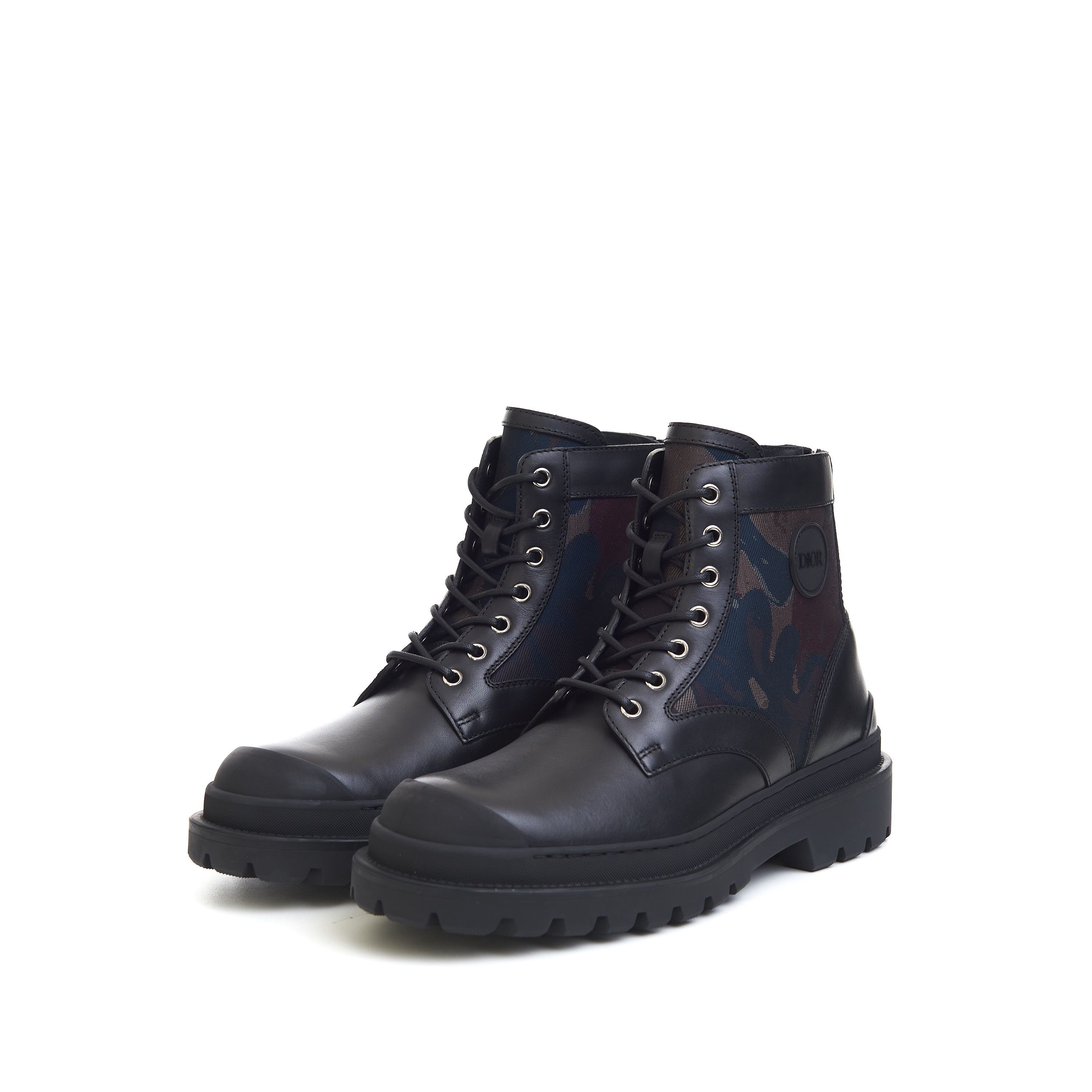 Dior x Peter Doig Explorer Ankle Boots In Black Smooth Calfskin Size US 8 / EU 41 - 4 Thumbnail