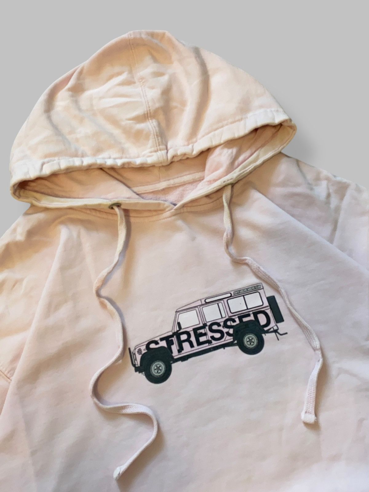 Anti Social Social Club 🔥 ASSC STRESSED HOODIE LAND ROVER DRIP REAL INTROVERT ENERGY Size US L / EU 52-54 / 3 - 5 Thumbnail