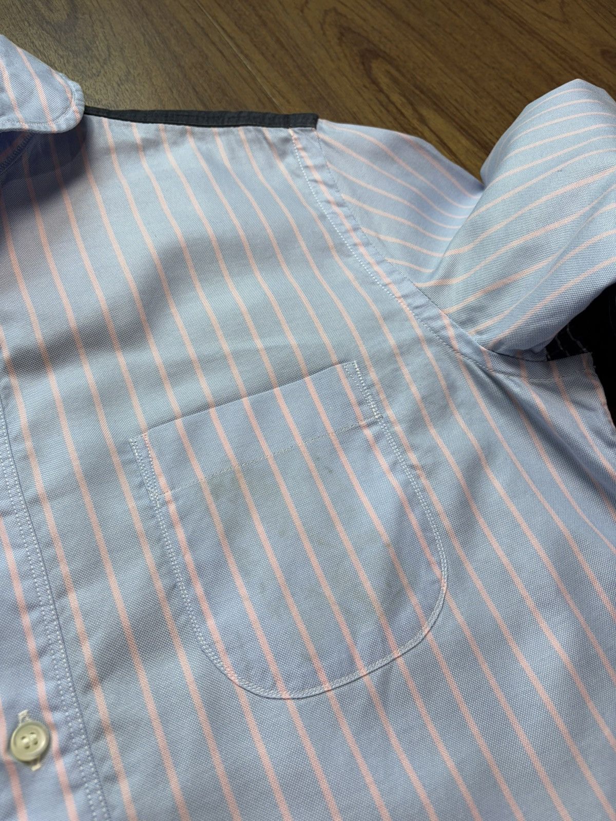 Junya Watanabe FREE TAX! Junya Watanabe Striped Hybrid Camo Nylon Shirt Size US S / EU 44-46 / 1 - 11 Thumbnail