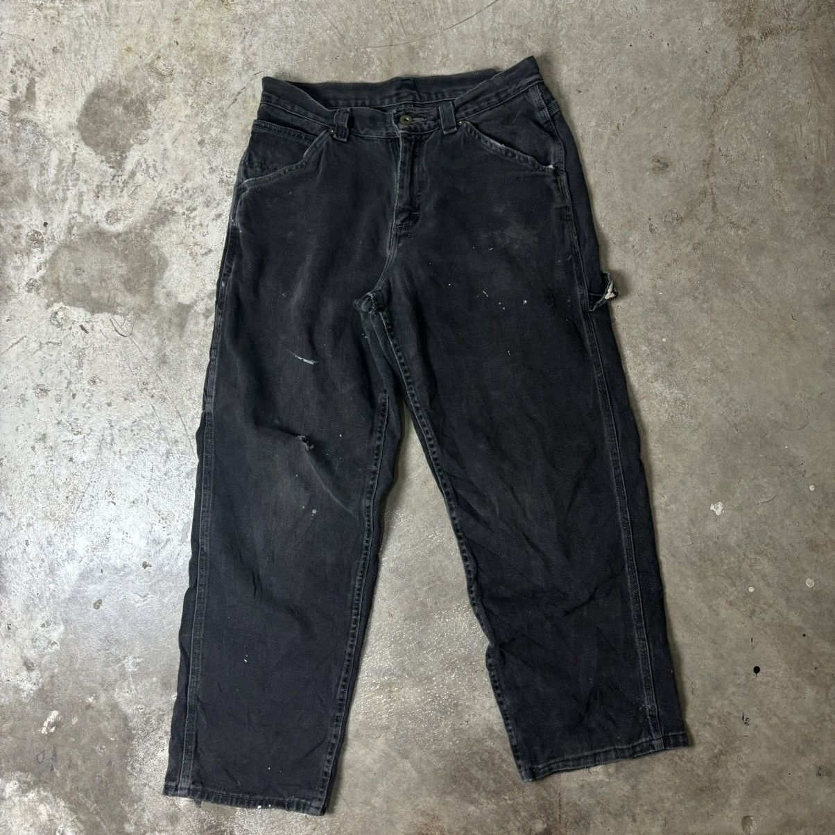 Lee × Vintage VINTAGE LEE DUNGAREE BLACK DENIM Size US 32 / EU 48 - 5 Thumbnail