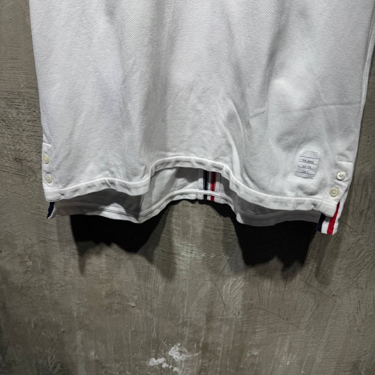 Thom Browne Thom Browne Center Back Stripe Pique Tee Size US L / EU 52-54 / 3 - 4 Thumbnail